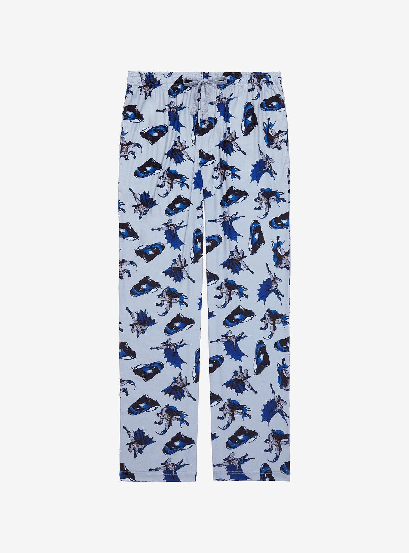 DC Comics Batman Batmobile & Batman Allover Print Sleep Pants - BoxLunch Exclusive, GREY, hi-res