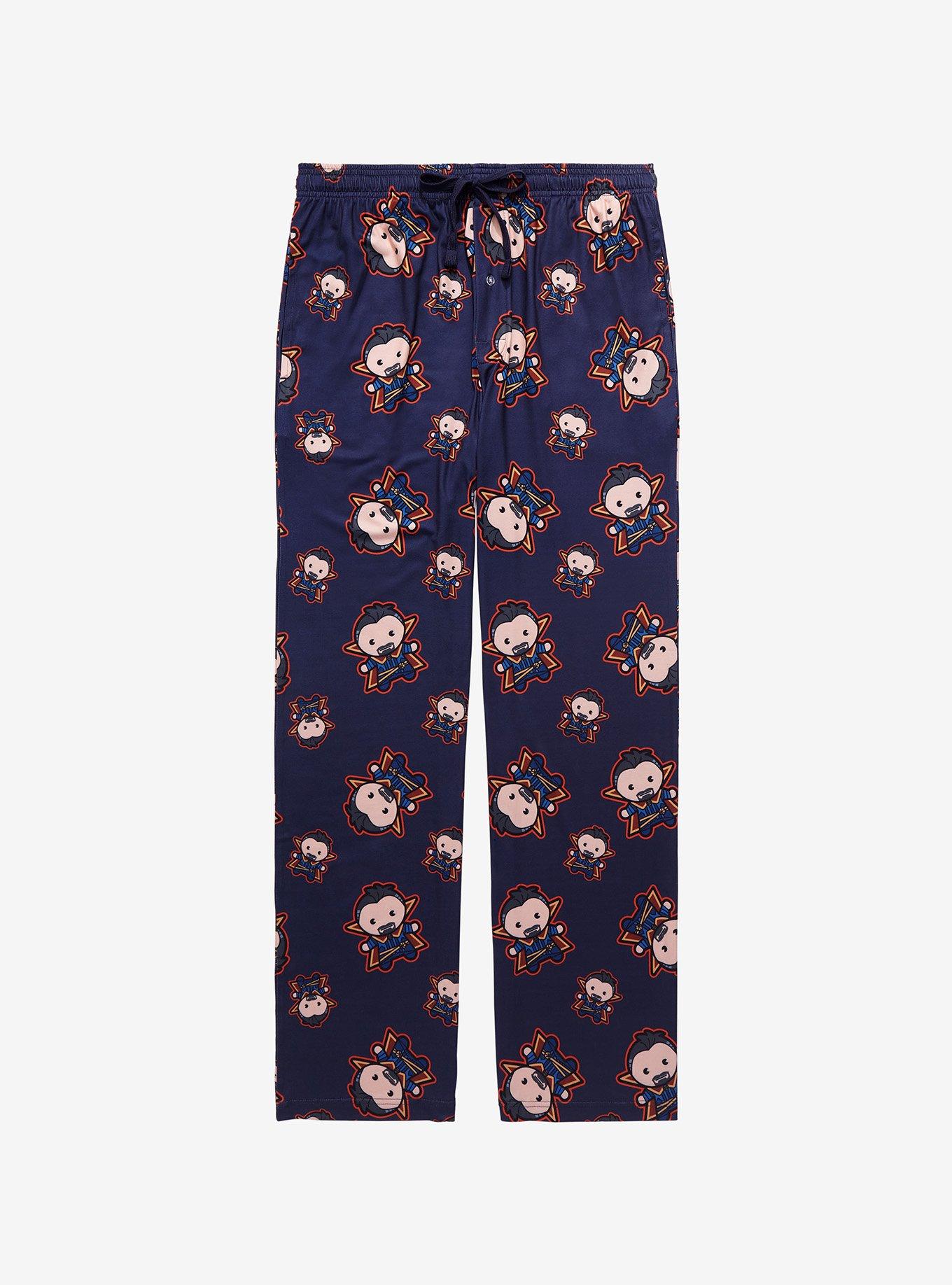 Marvel Doctor Strange Chibi Allover Print Sleep Pants - BoxLunch Exclusive, BLACK, hi-res