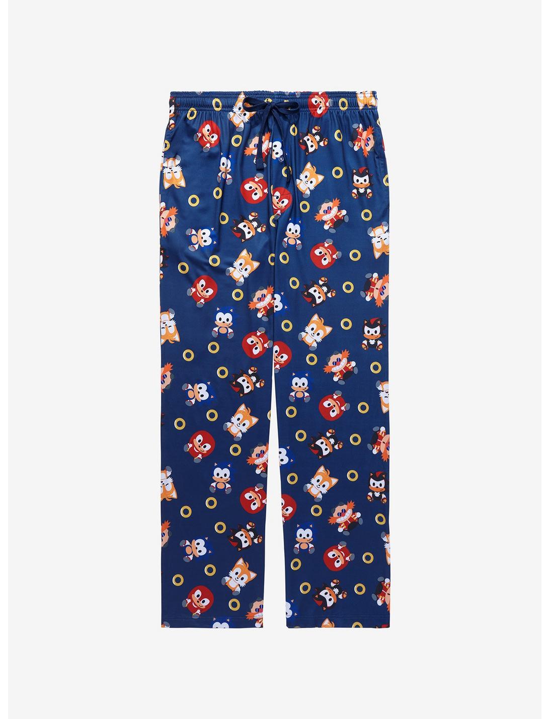 Sonic Chibi Characters Sleep Pants - BoxLunch Exclusive, BLUE, hi-res