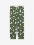 Studio Ghibli My Neighbor Totoro Icons Allover Print Sleep Pants - BoxLunch Exclusive, HUNTER GREEN, hi-res