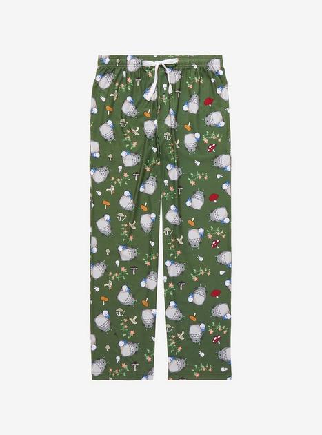 Studio Ghibli My Neighbor Totoro Icons Allover Print Sleep Pants ...