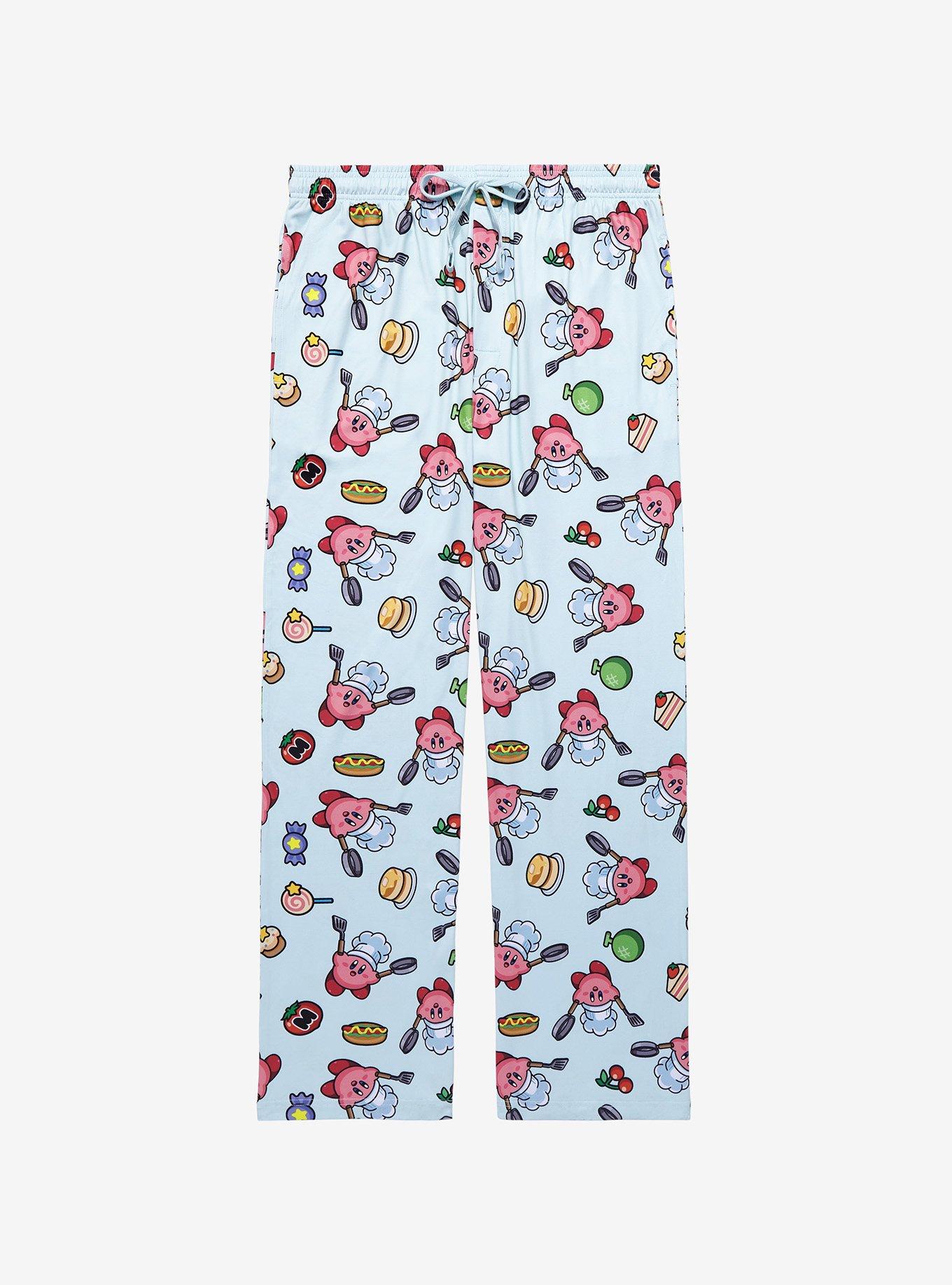 Nintendo Kirby Video Game Men's Allover Character Pattern Pajama Pants :  Target