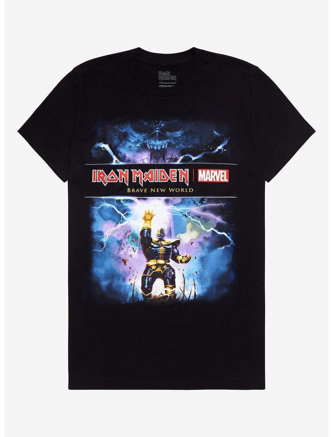 Marvel Iron Maiden Thanos Brave New World T-Shirt, BLACK, hi-res