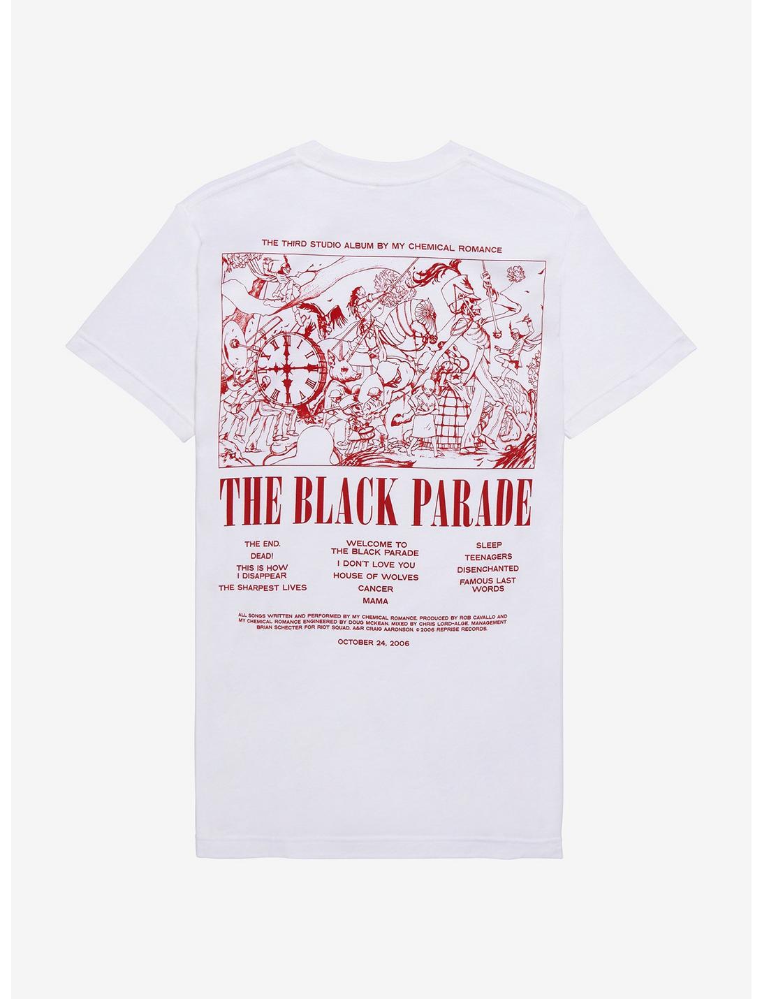 My Chemical Romance The Black Parade Tracklisting T-Shirt, WHITE, hi-res