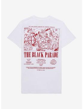 Plus Size My Chemical Romance The Black Parade Tracklisting T-Shirt, , hi-res