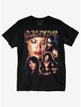 Aaliyah Photo Collage T-Shirt, BLACK, hi-res