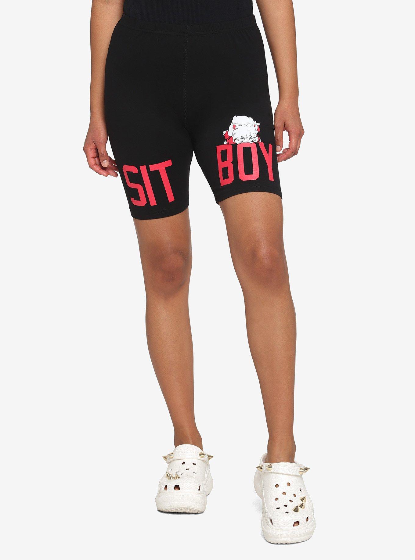 InuYasha Sit Boy Bike Shorts, MULTI, hi-res