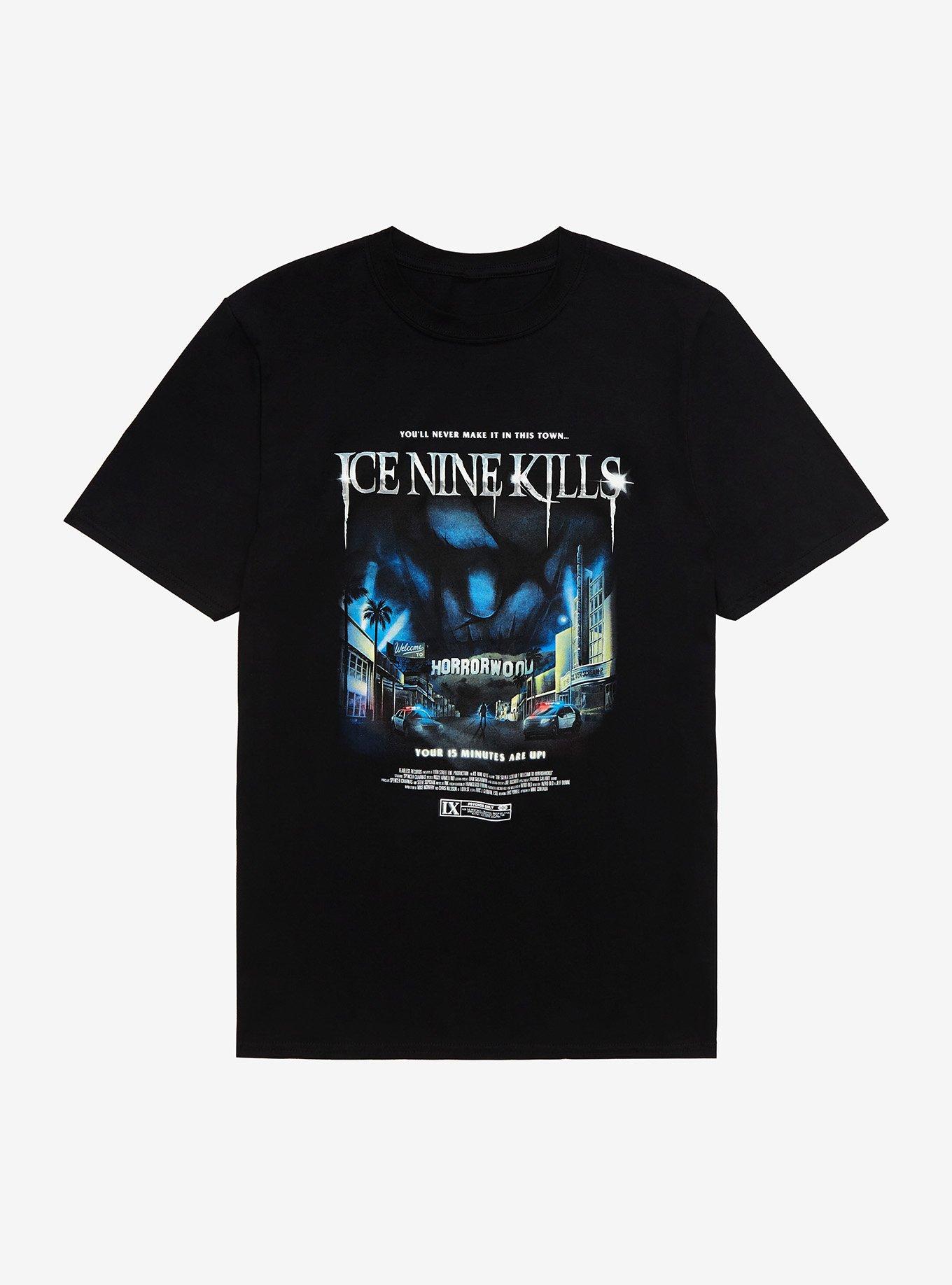 Ice Nine Kills The Silver Scream 2: Welcome to Horrorwood Album Cover T-Shirt, BLACK, hi-res