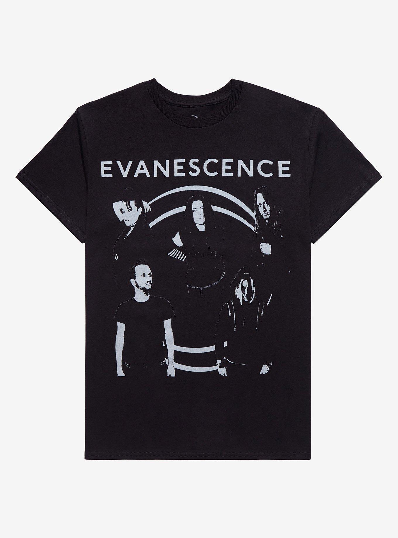 Evanescence Tonal Group Photo T-Shirt, , hi-res