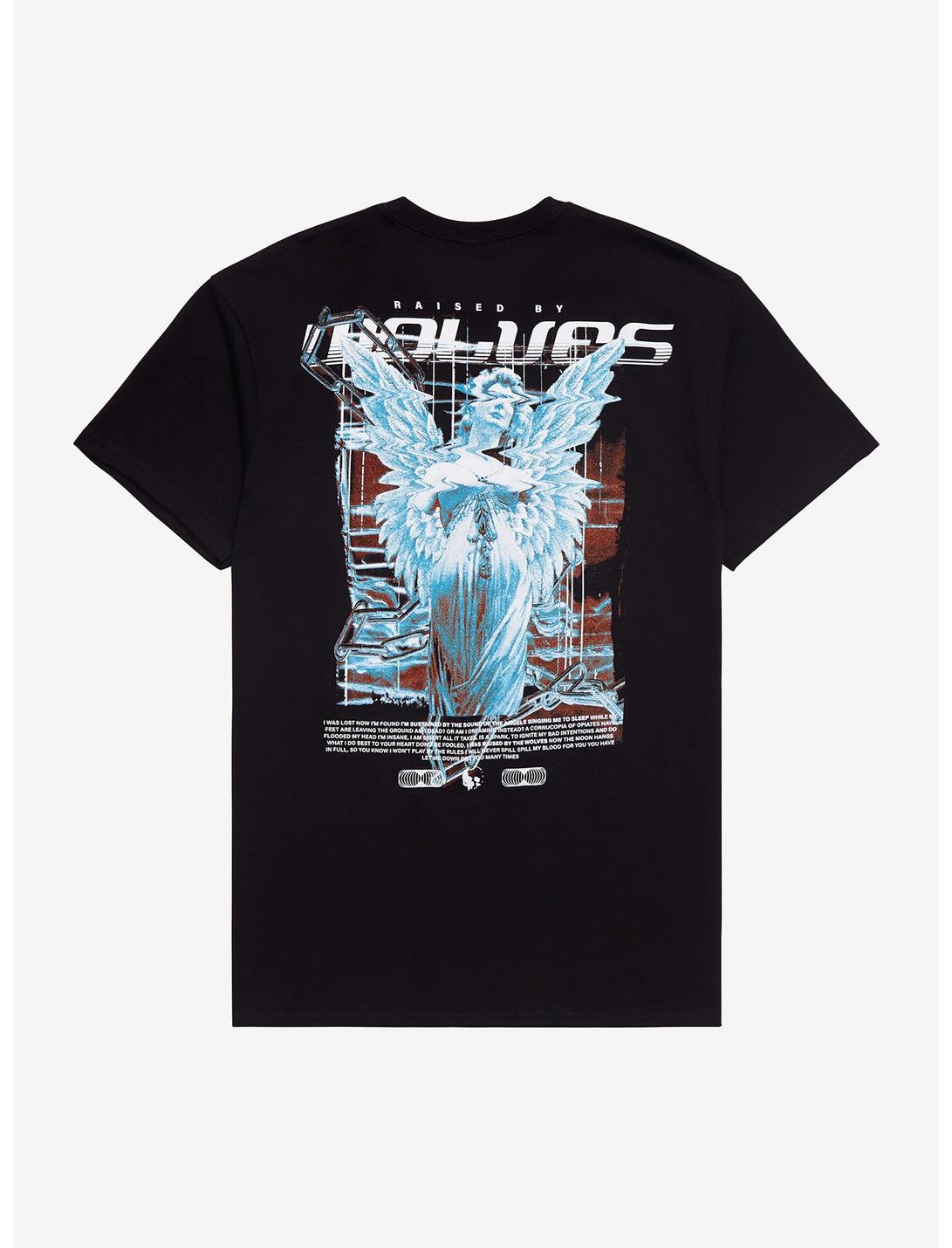 Falling In Reverse Raised By Wolves Angel T-Shirt, BLACK, hi-res