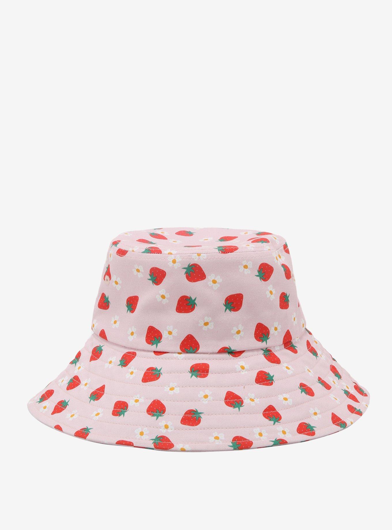 Pink Strawberry Daisy Bucket Hat | Hot Topic