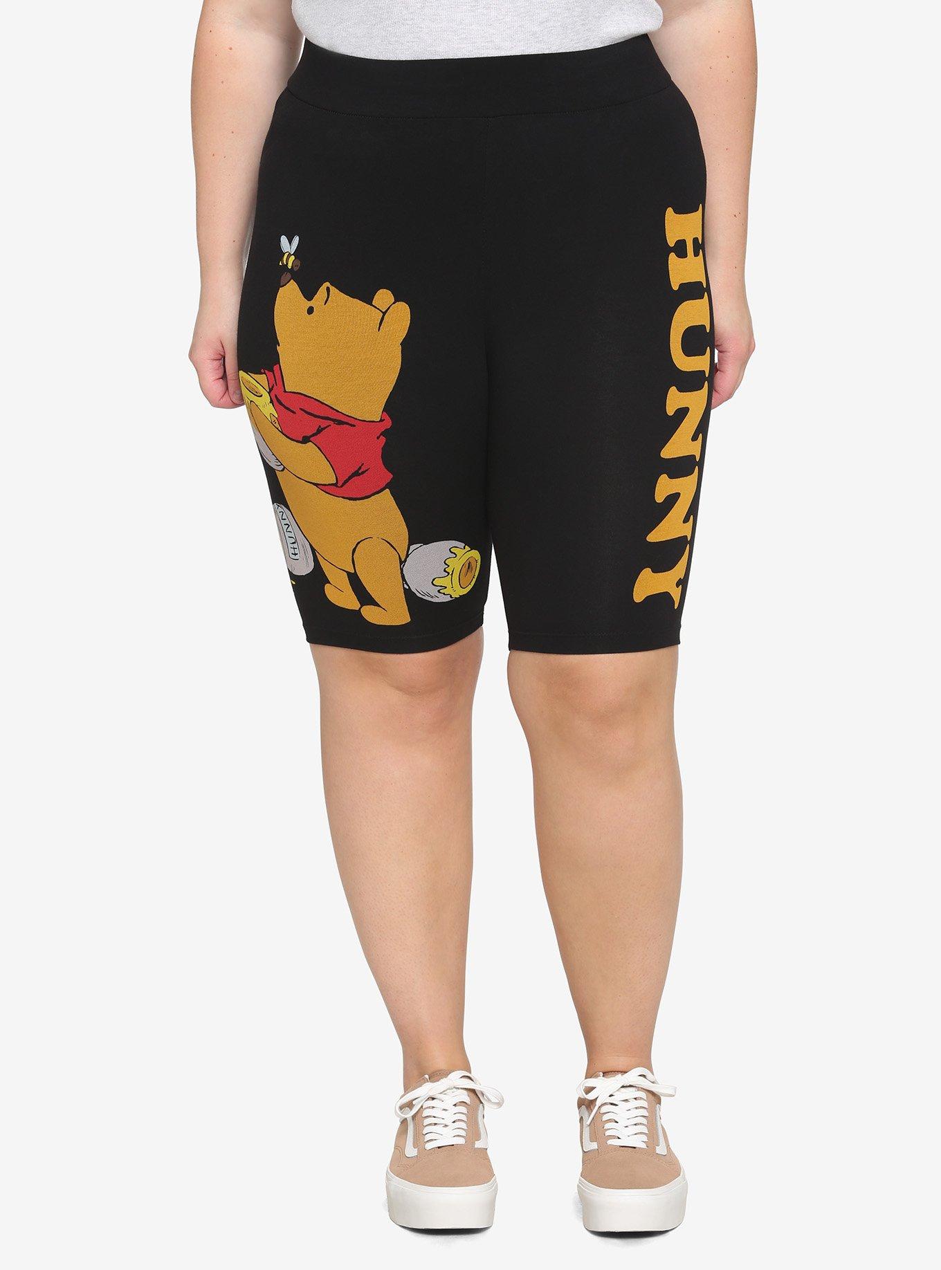 Disney Winnie The Pooh Hunny Bike Shorts Plus Size, MULTI, hi-res