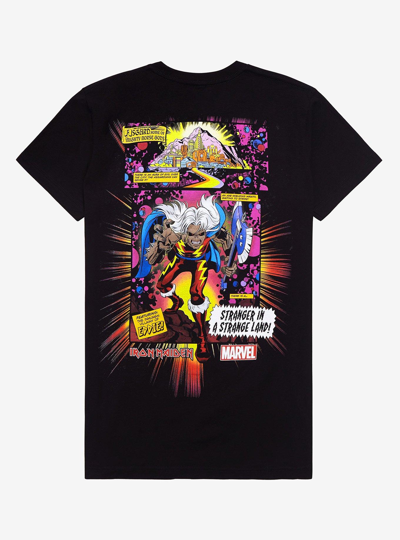 Marvel Iron Maiden Thor Stranger In A Strange Land T-Shirt, BLACK, hi-res