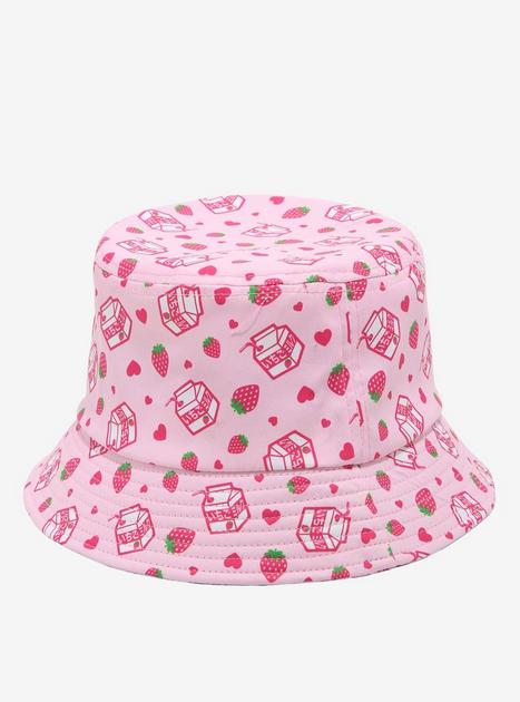 Strawberry Milk Bucket Hat | Hot Topic