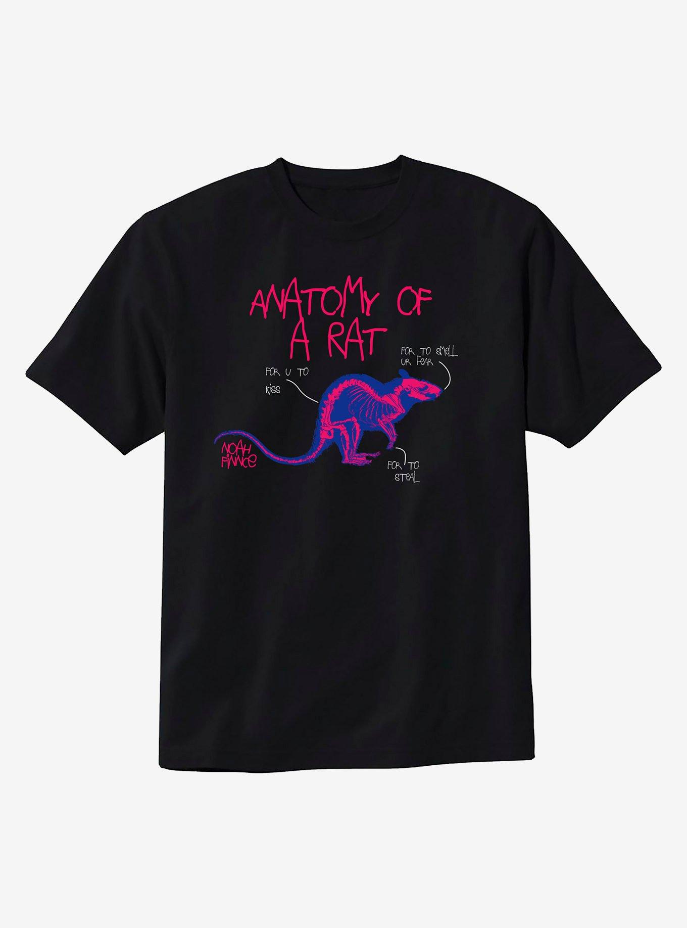 NOAHFINNCE Anatomy Of A Rat T-Shirt, BLACK, hi-res