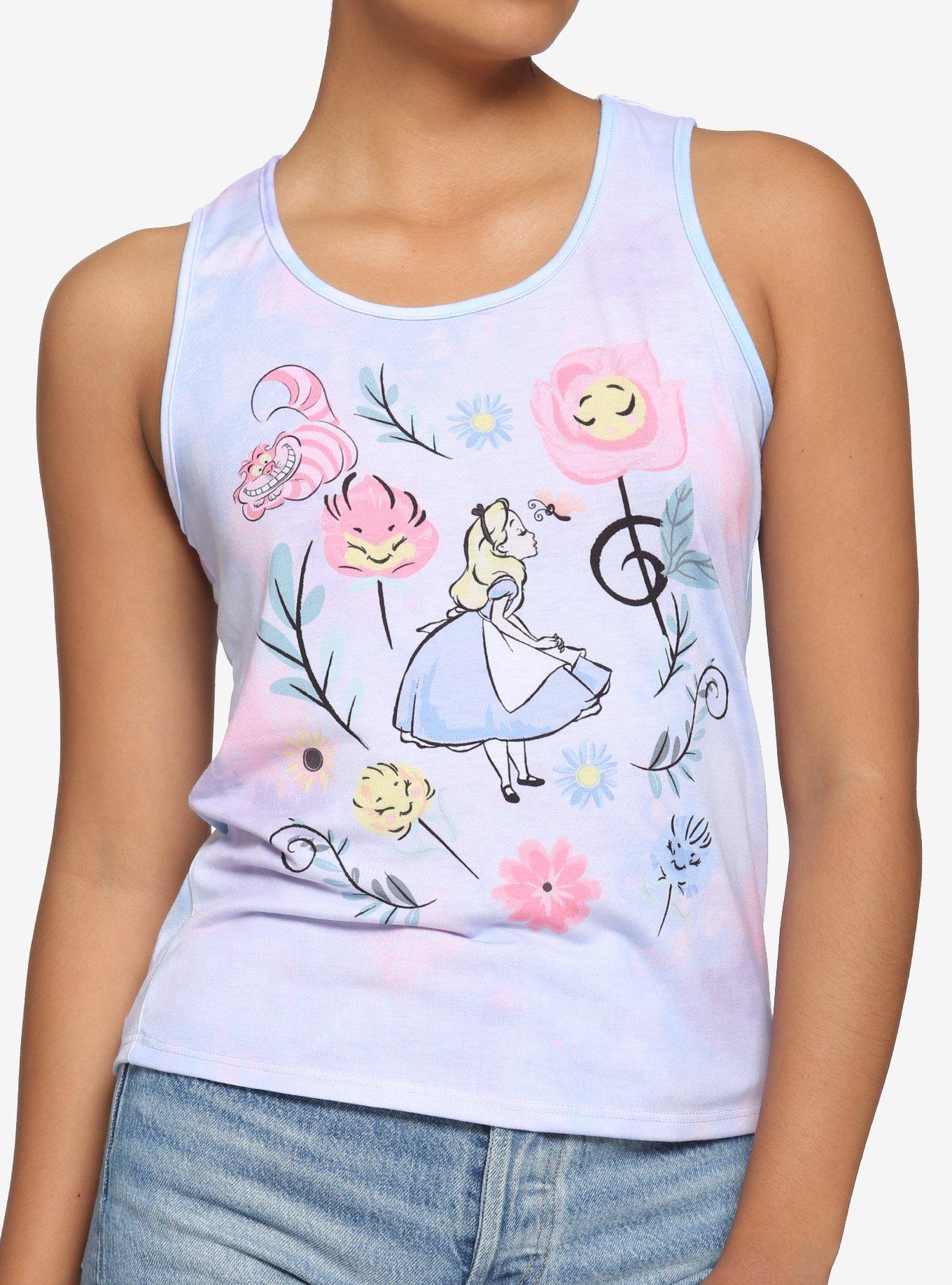 Disney Alice In Wonderland Watercolor Tie-Dye Girls Tank Top, MULTI, hi-res