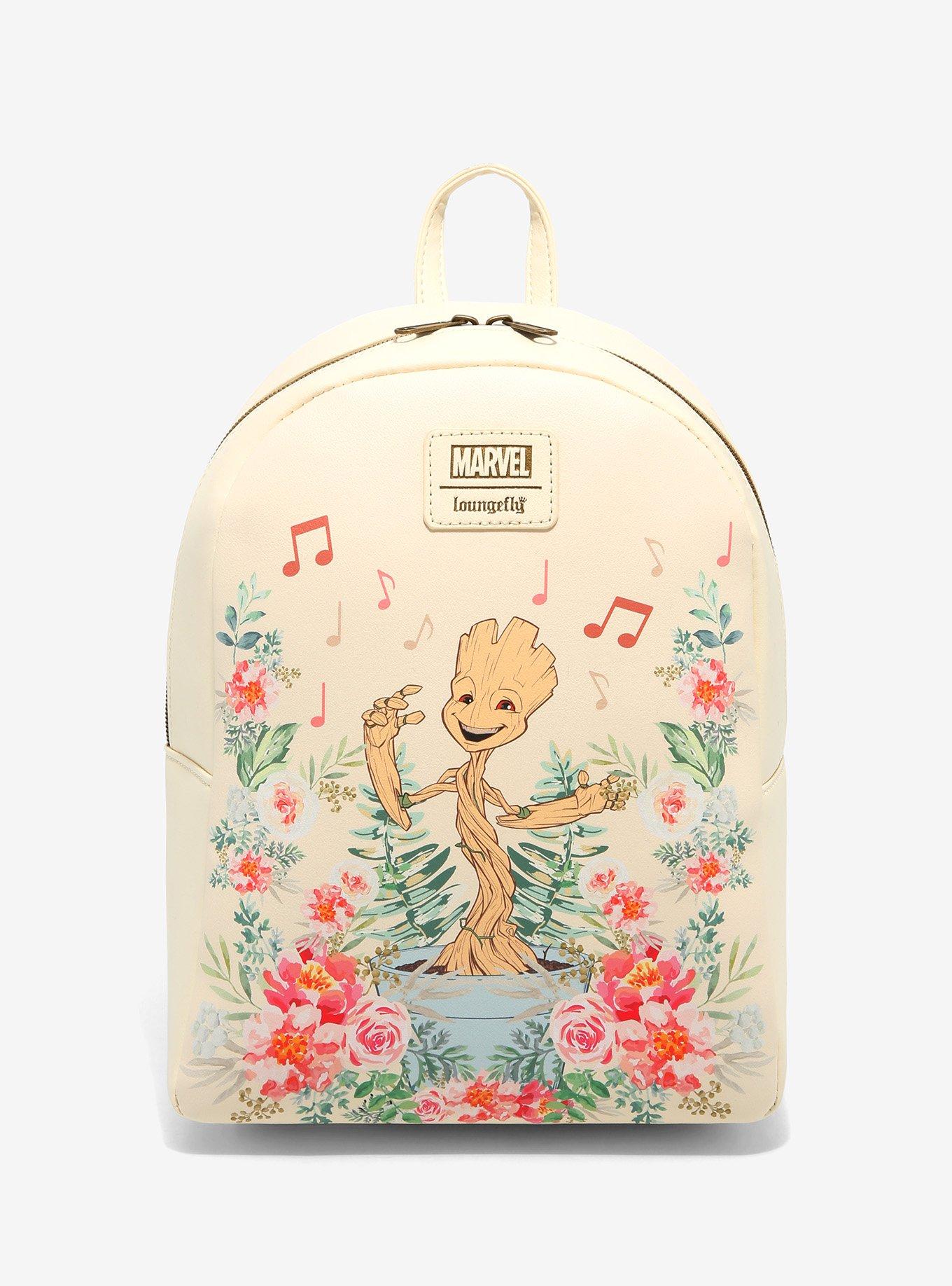 Loungefly Marvel Guardians Of The Galaxy Groot Floral Mini Backpack Hot Topic