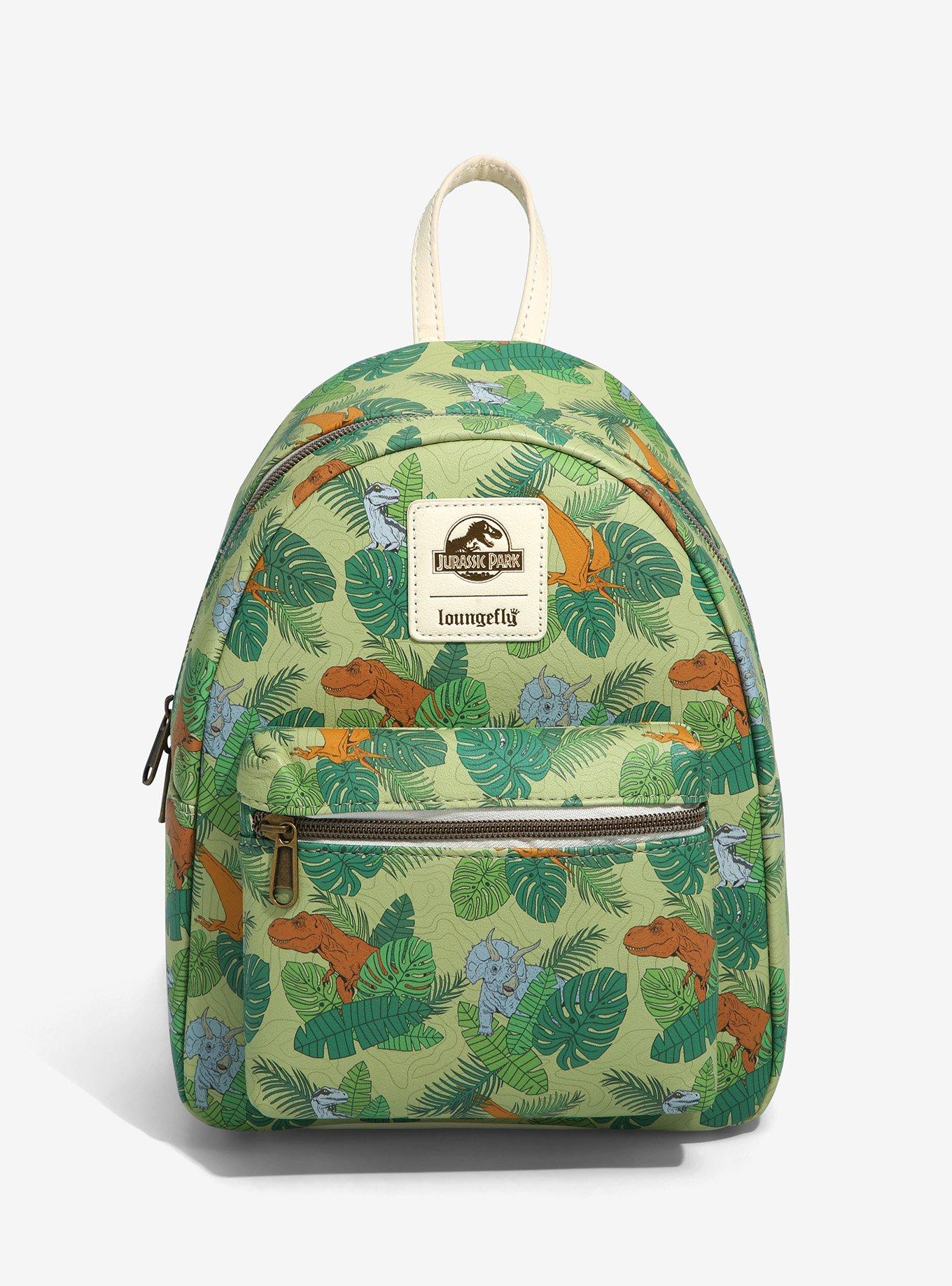 Loungefly Jurassic Park Dinosaur Foliage Mini Backpack Hot Topic