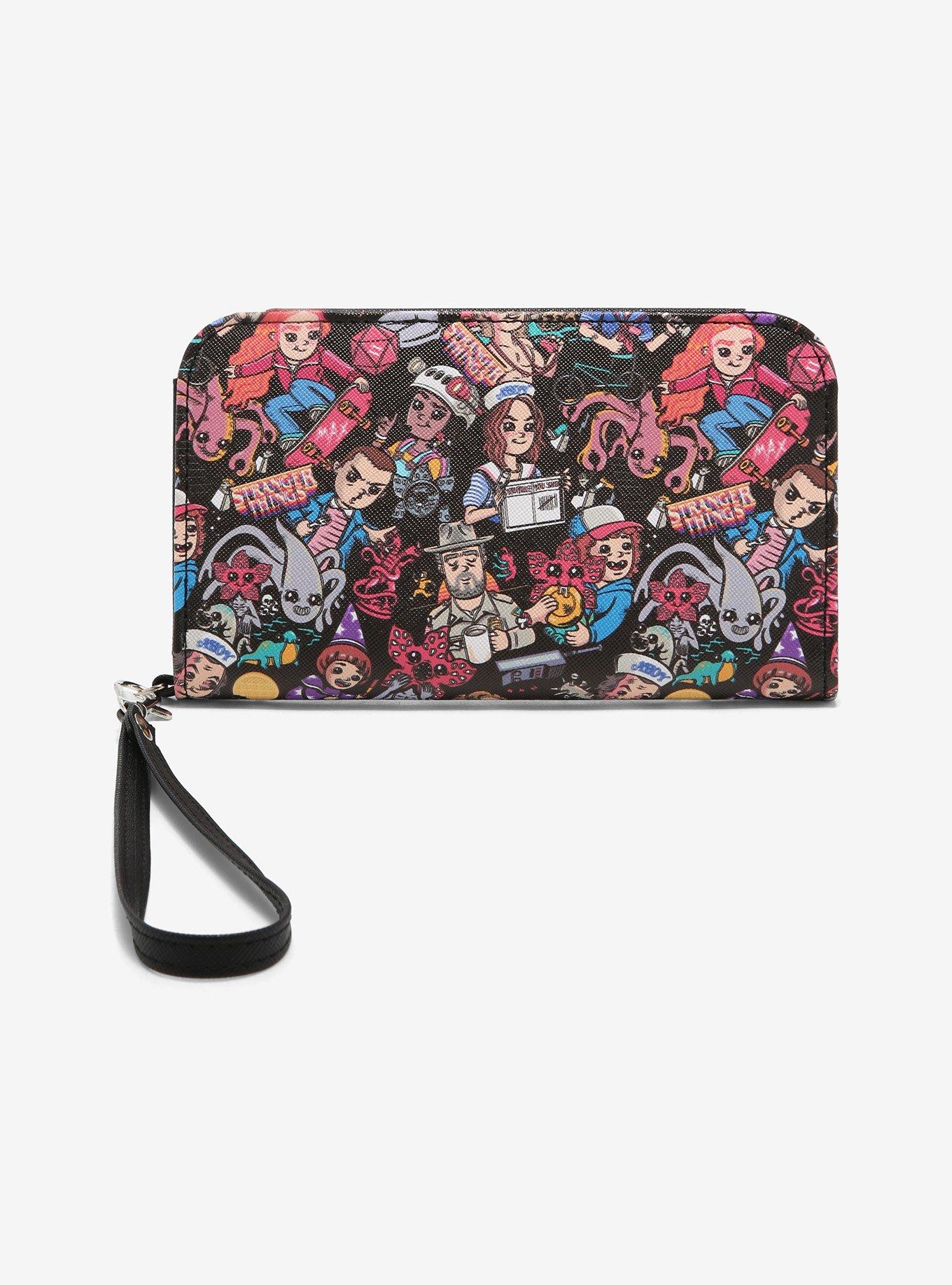 Stranger Things Chibi Characters Tech Wallet, , hi-res