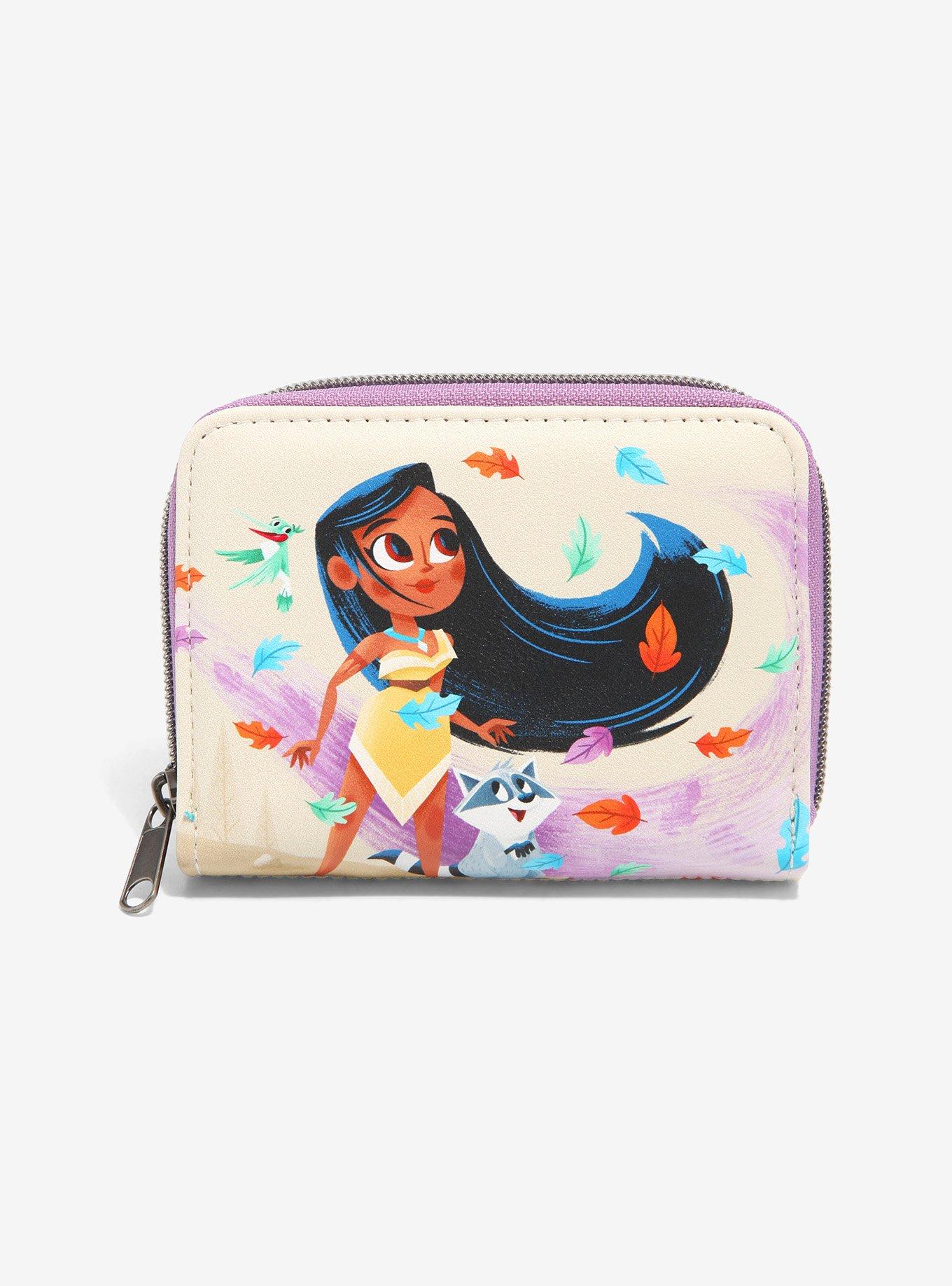 Loungefly Disney Pocahontas Colors Of The Wind Mini Zipper Wallet, , hi-res