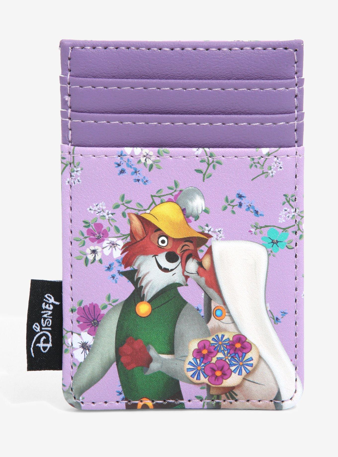 Loungefly Disney Robin Hood Kisses Floral Cardholder, , hi-res