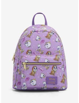 Loungefly Disney Beauty And The Beast Chibi Enchanted Objects Mini Backpack, , hi-res
