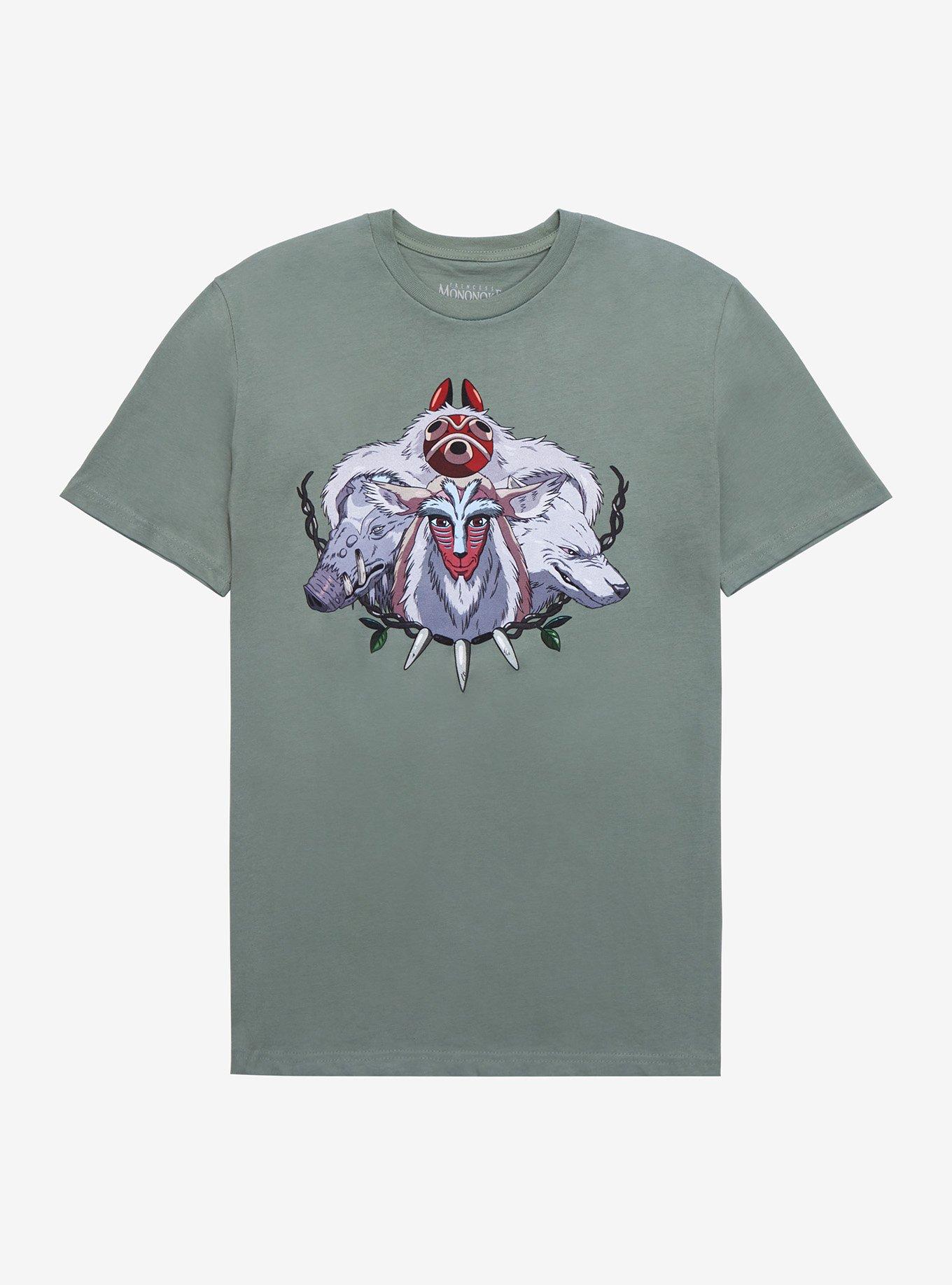 Studio Ghibli Princess Mononoke Balance T-Shirt, SAGE, hi-res