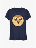 Disney's The Owl House Hooty Face Solid Girls T-Shirt, NAVY, hi-res