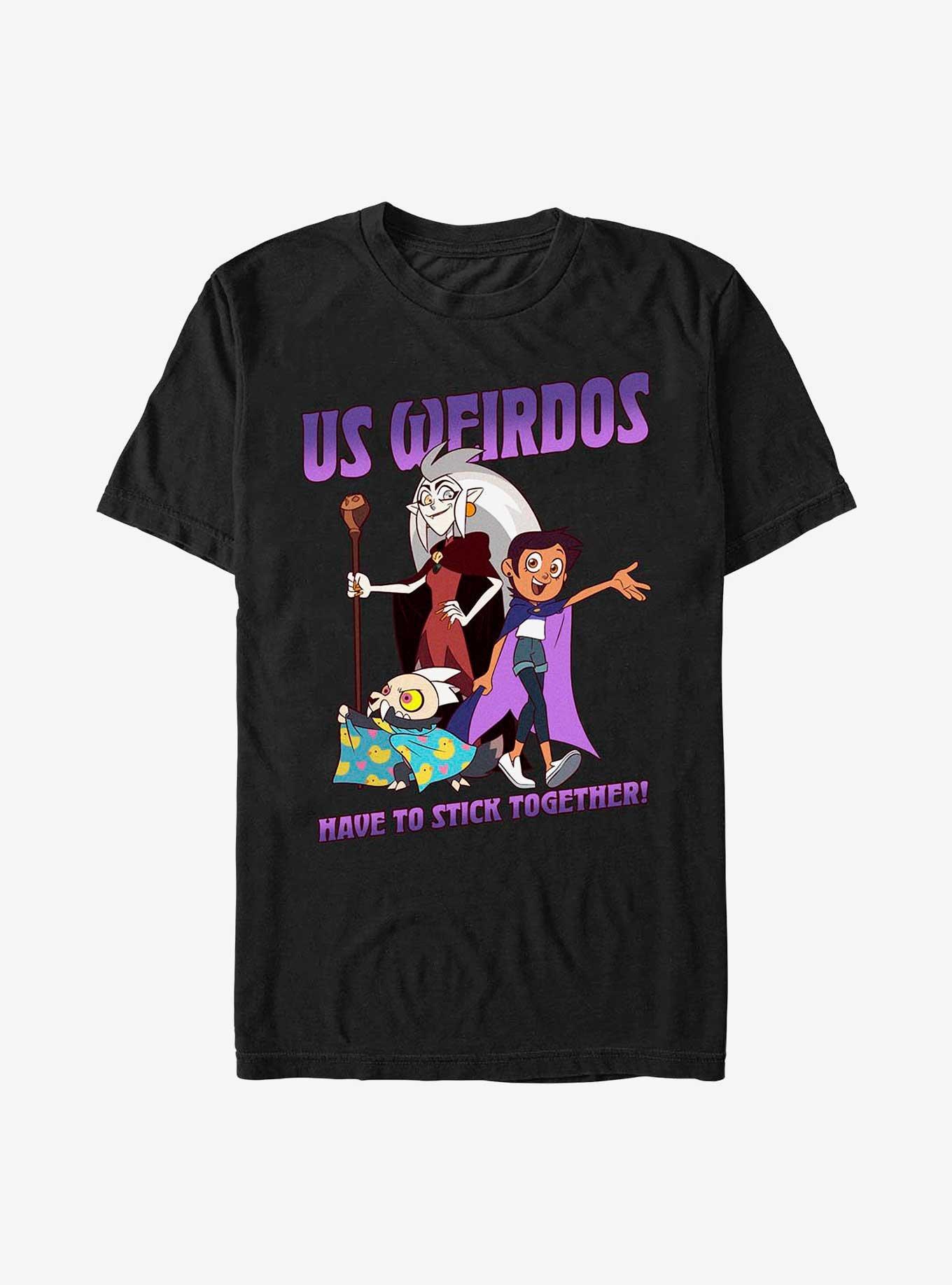 Disney's The Owl House Weirdos Unite T-Shirt, BLACK, hi-res