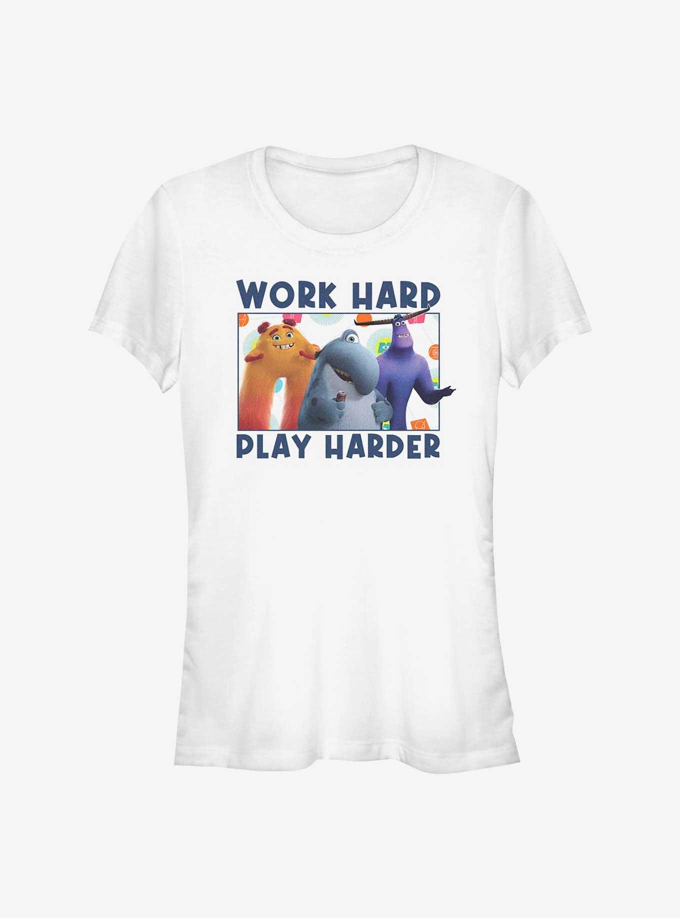 Pixar Monsters At Work Play Hard Girls T-Shirt, , hi-res