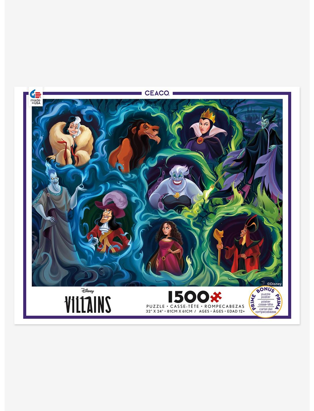 Disney Villains Mystic Flame Portraits 1500-Piece Puzzle, , hi-res