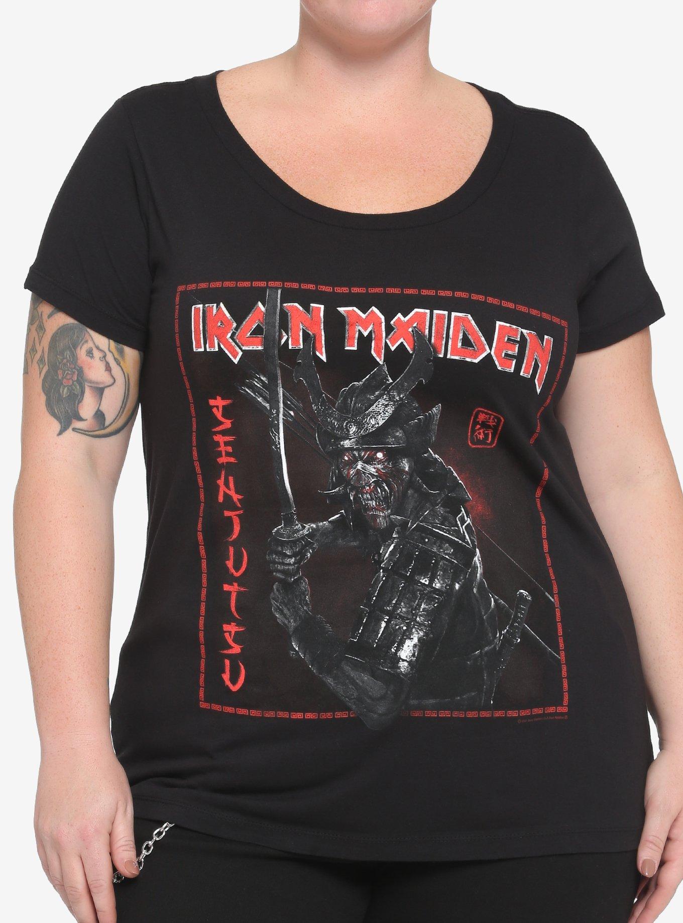 Iron Maiden Senjutsu Album Art Girls T-Shirt Plus Size, BLACK, hi-res