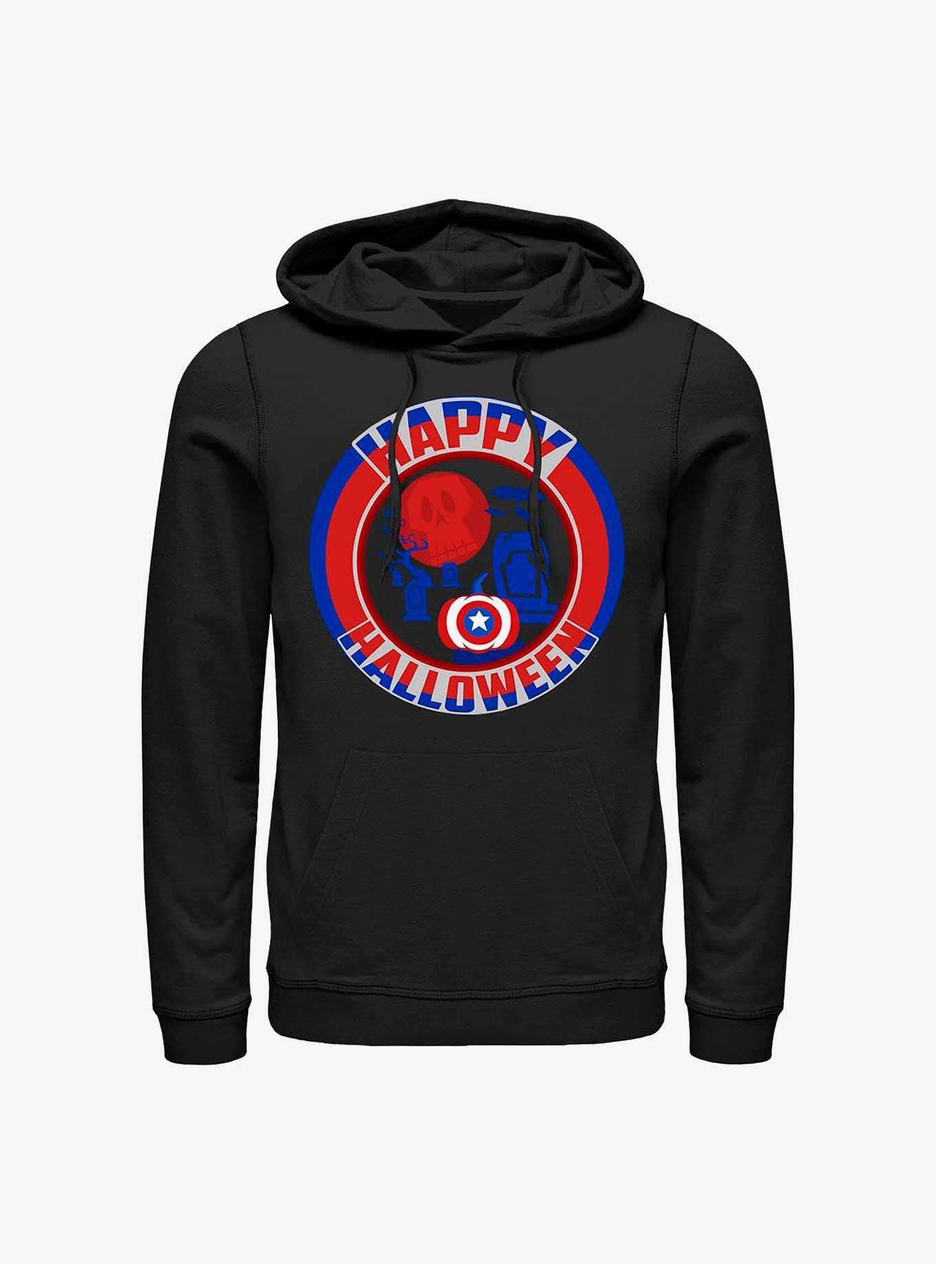 Marvel Captain America Happy Halloween Hoodie, BLACK, hi-res