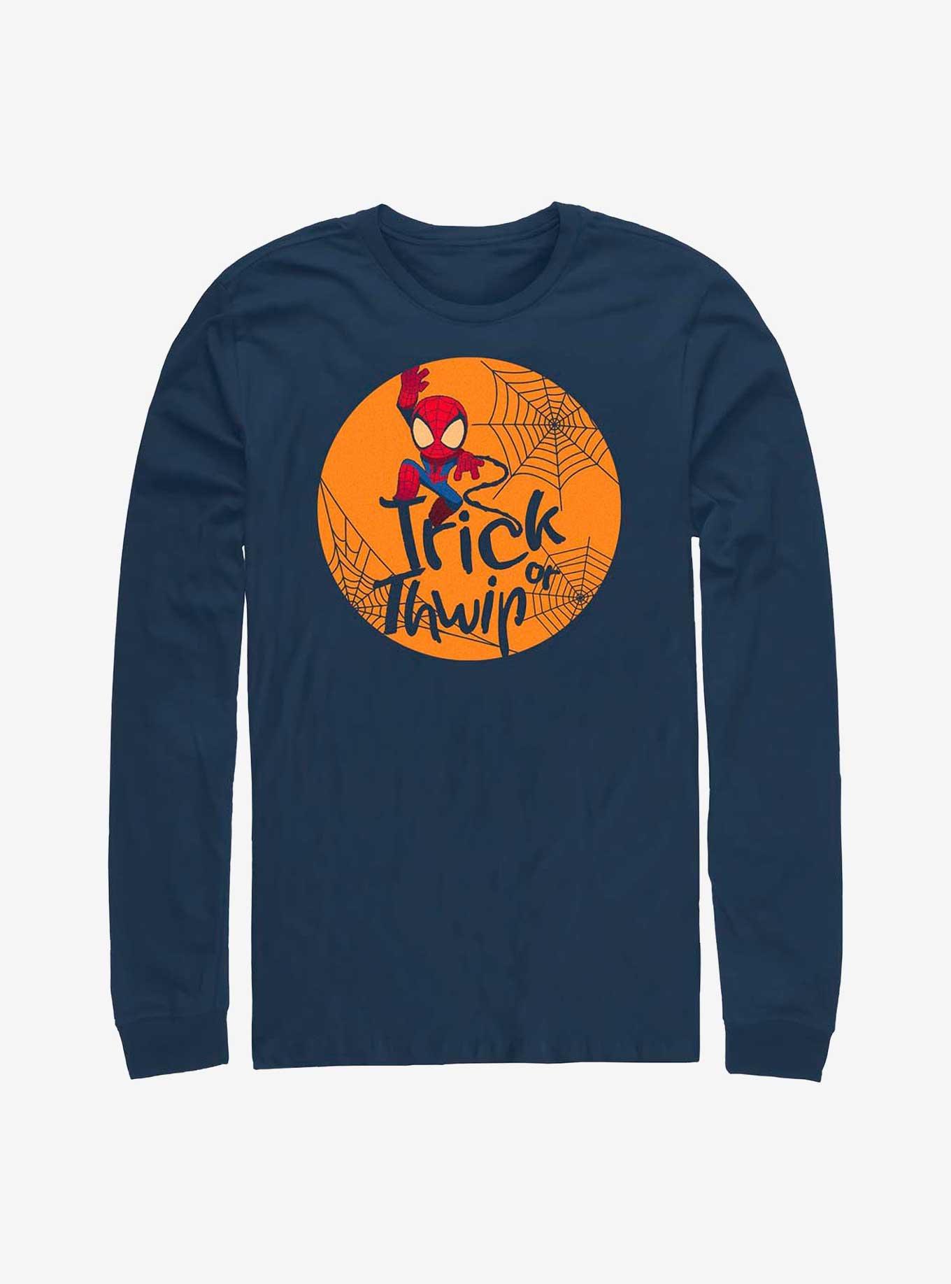 Marvel Spider-Man Halloween Trick Or Thwip Long-Sleeve T-Shirt