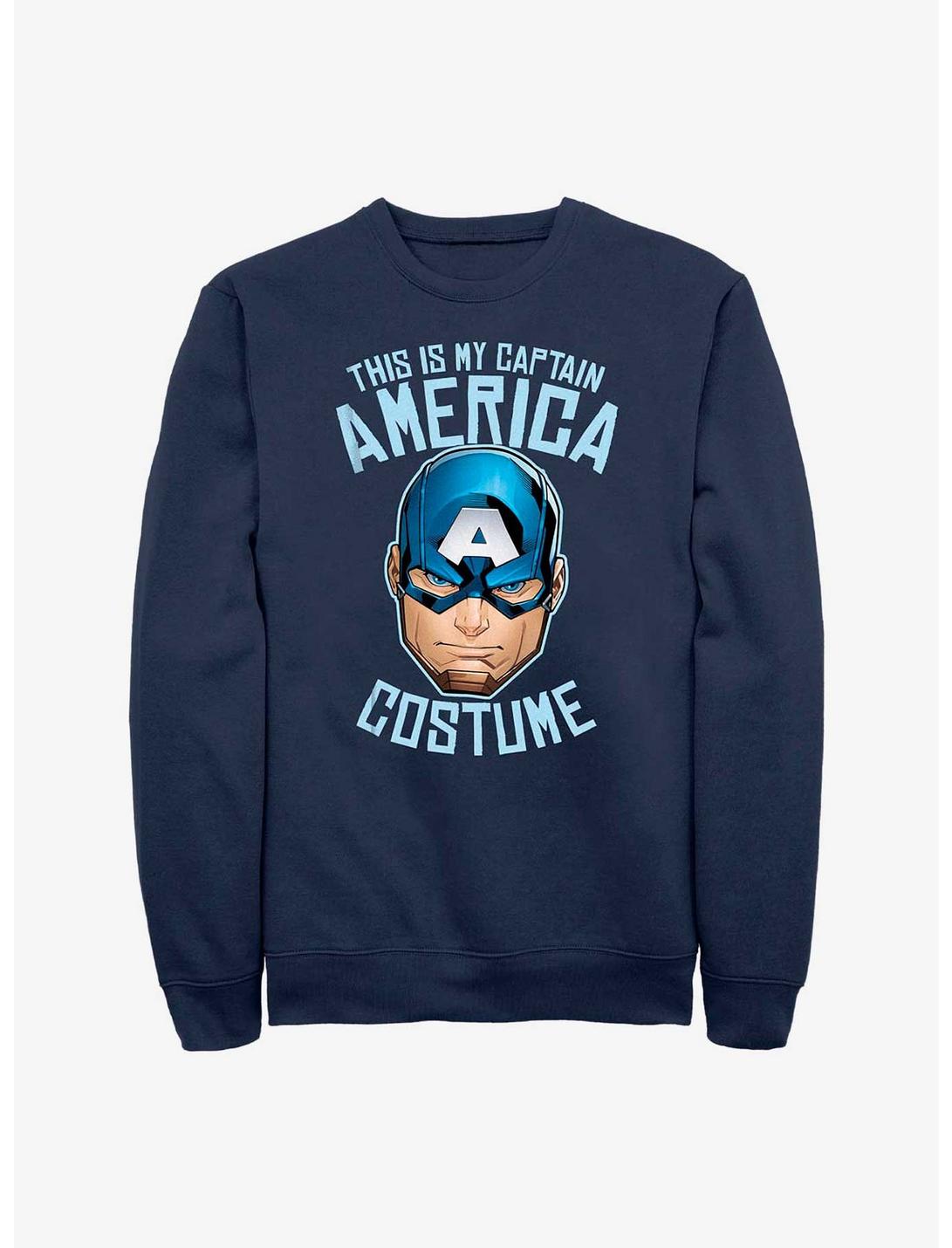 Marvel Captain America This Is My Costume Sweatshirt, NAVY, hi-res