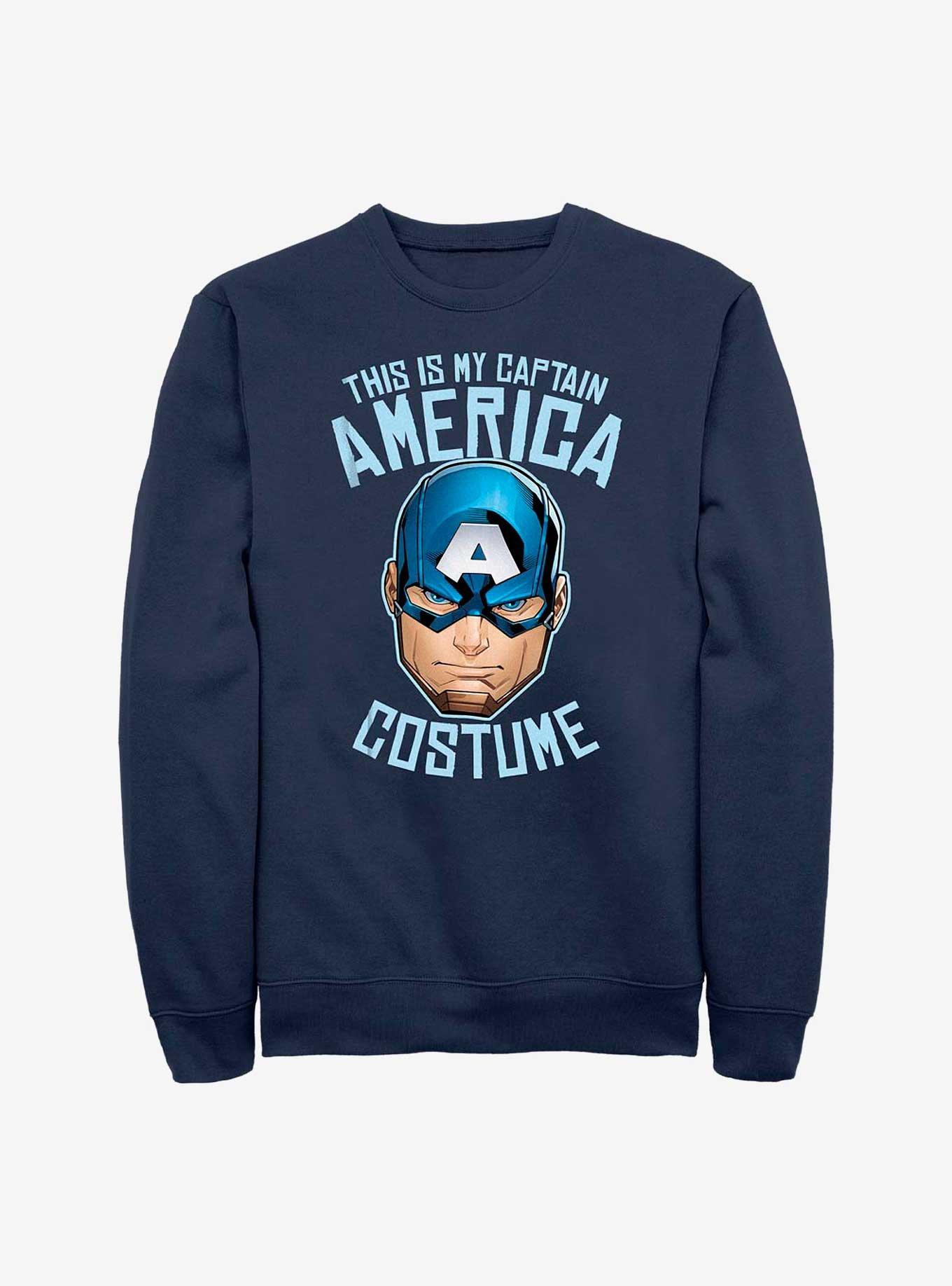 Marvel Captain America This Is My Costume Sweatshirt, NAVY, hi-res