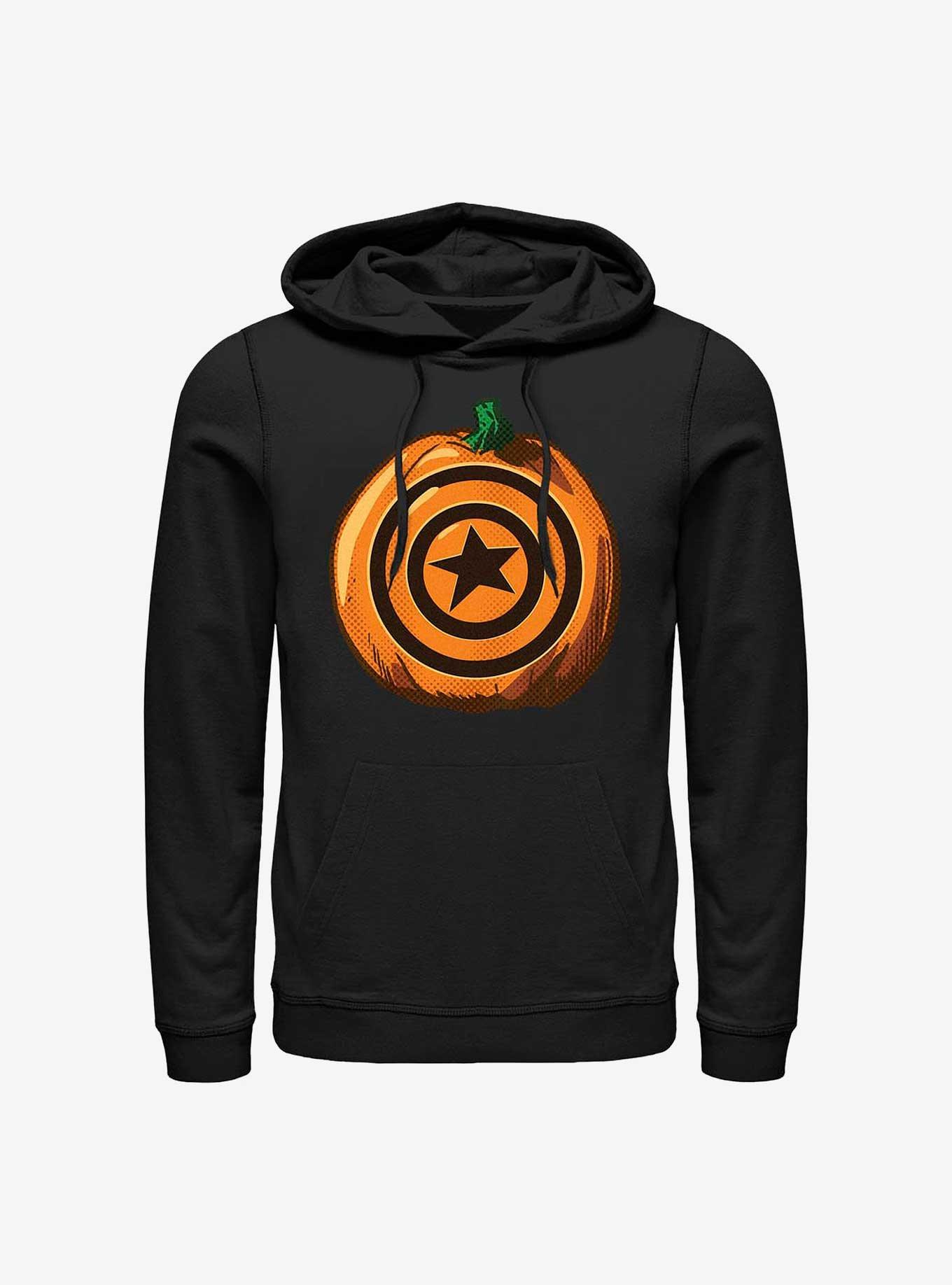 Marvel Captain America Pumpkin Logo Hoodie, , hi-res