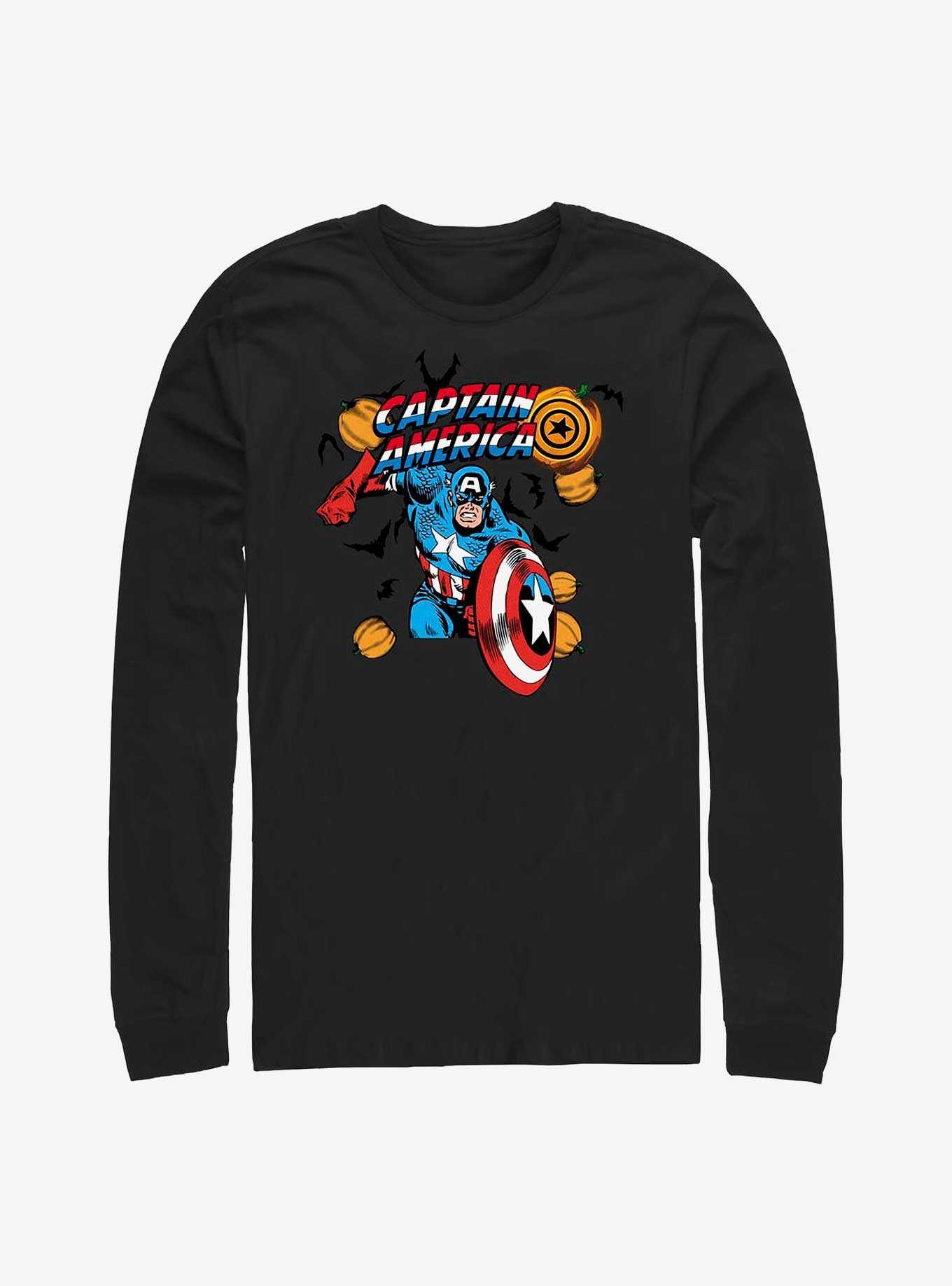Marvel Captain America Pumpkins Long-Sleeve T-Shirt, , hi-res
