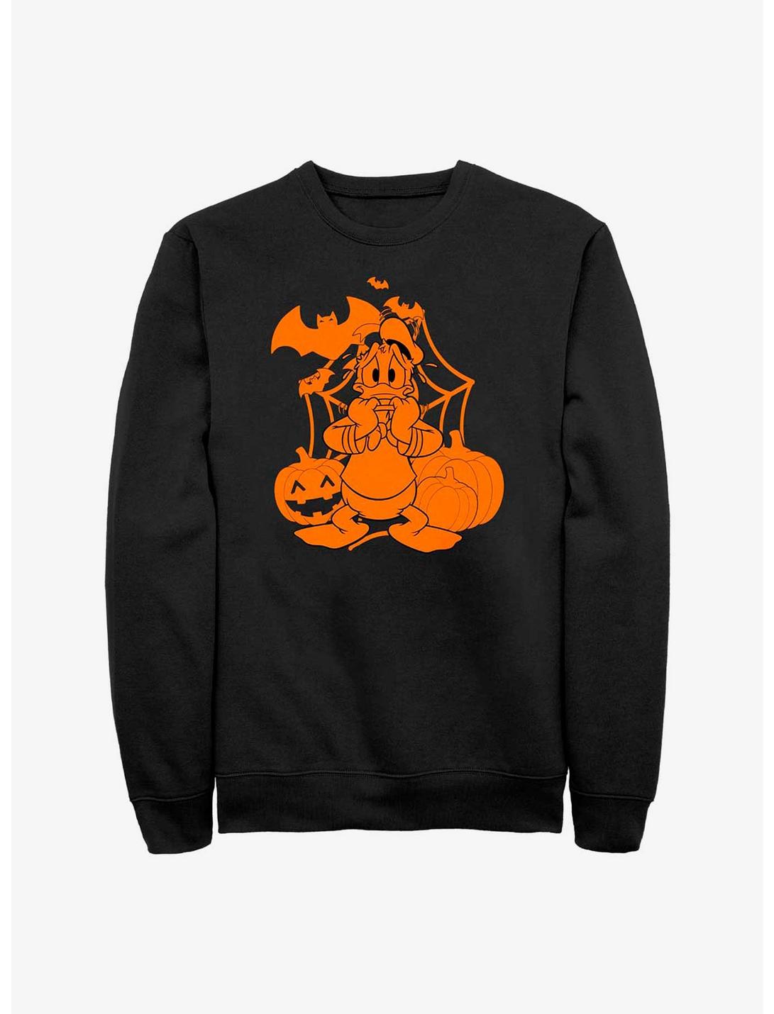 Disney Donald Duck Web Scare Sweatshirt, BLACK, hi-res