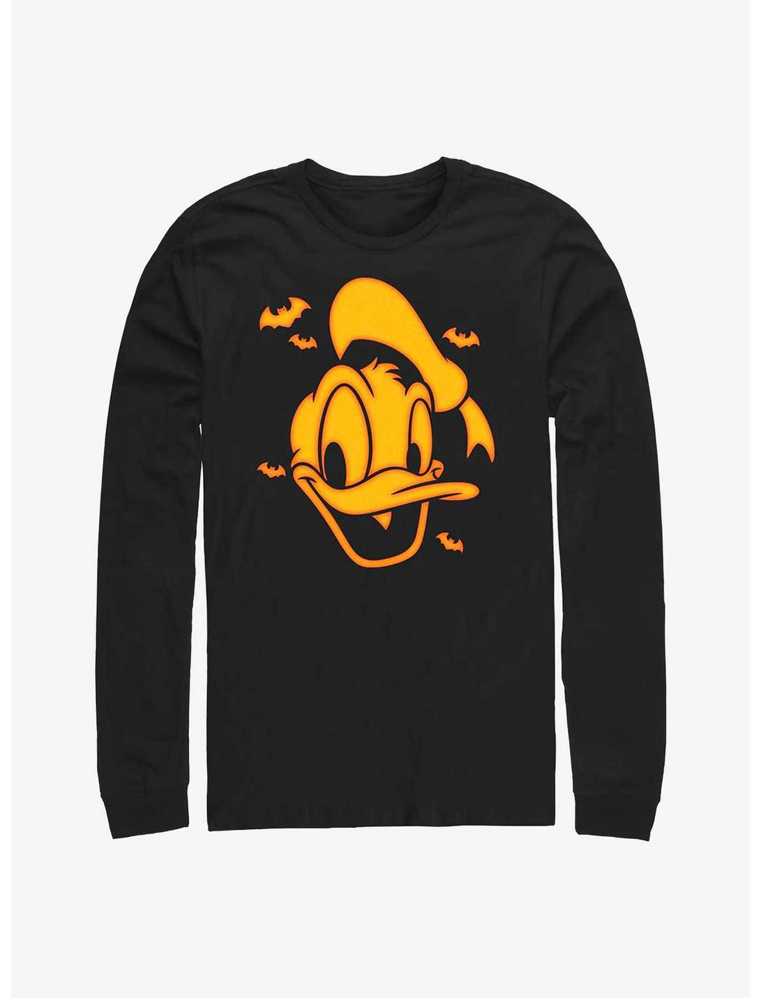 Disney Donald Duck Halloween Bats Long-Sleeve T-Shirt, BLACK, hi-res