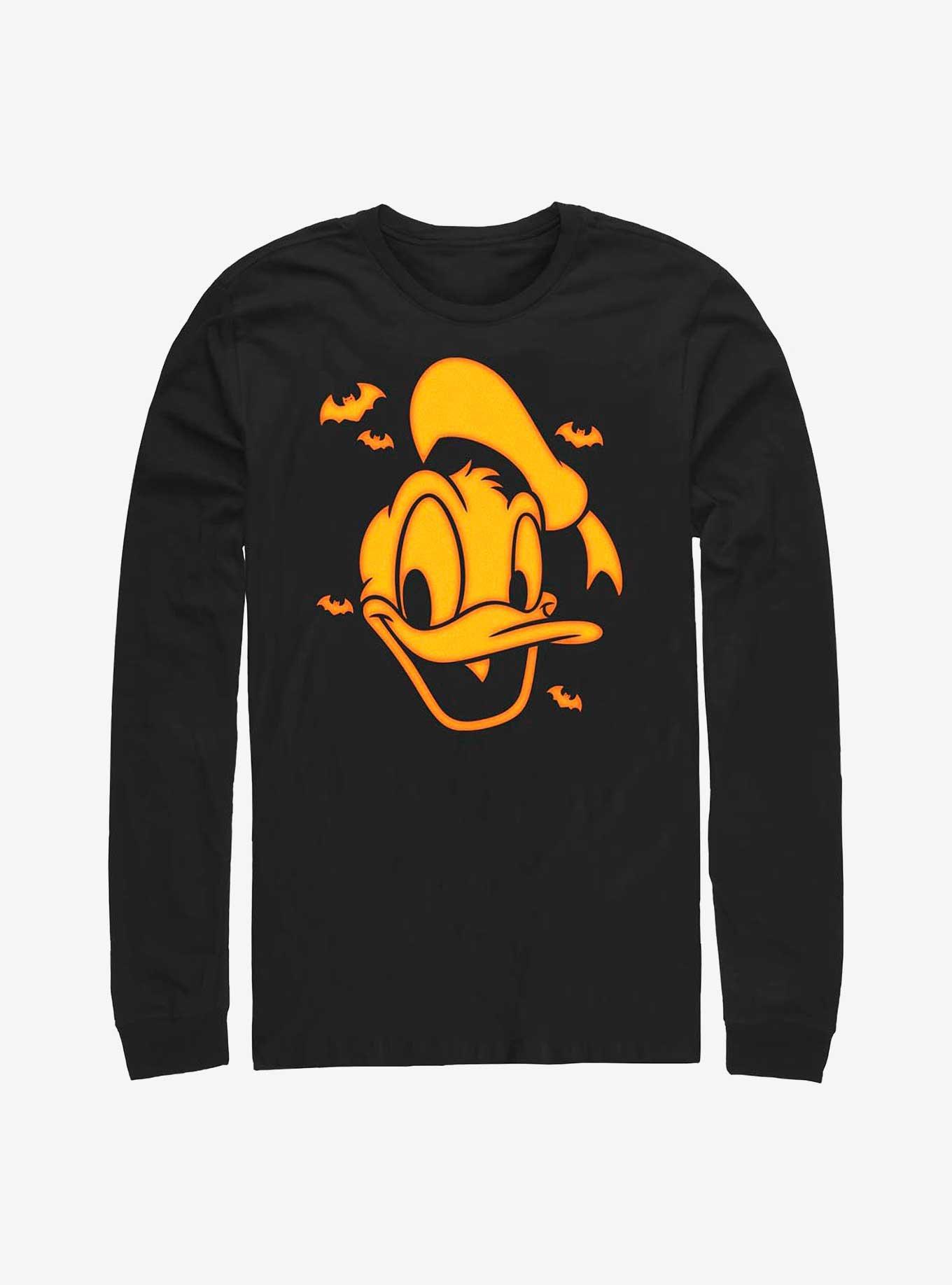 Disney Donald Duck Halloween Bats Long-Sleeve T-Shirt, BLACK, hi-res