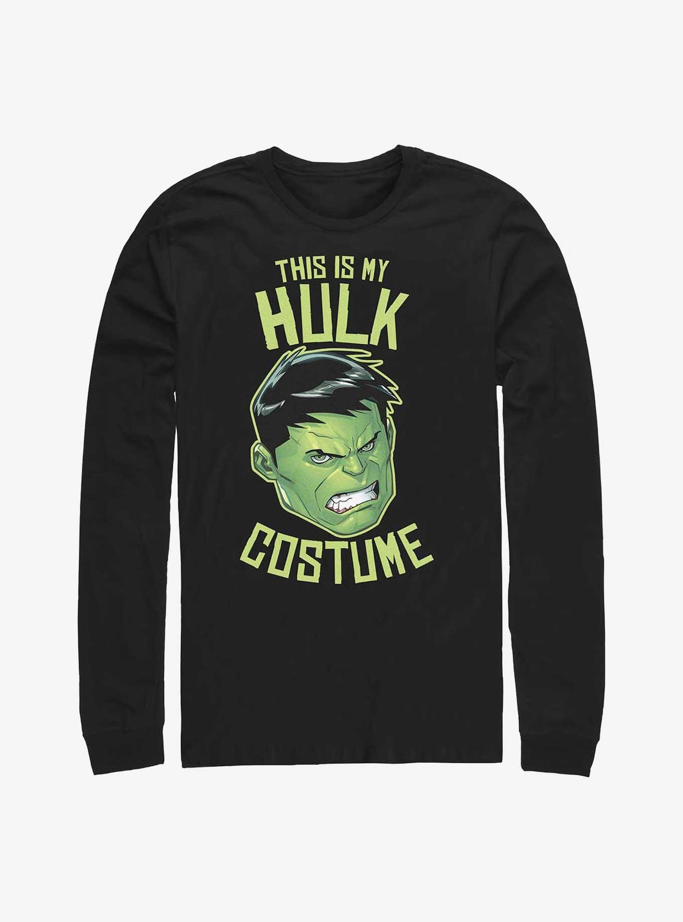 Marvel The Hulk This Is My Costume Long-Sleeve T-Shirt, BLACK, hi-res
