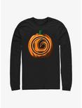 Marvel Loki Pumpkin Logo Long-Sleeve T-Shirt, BLACK, hi-res