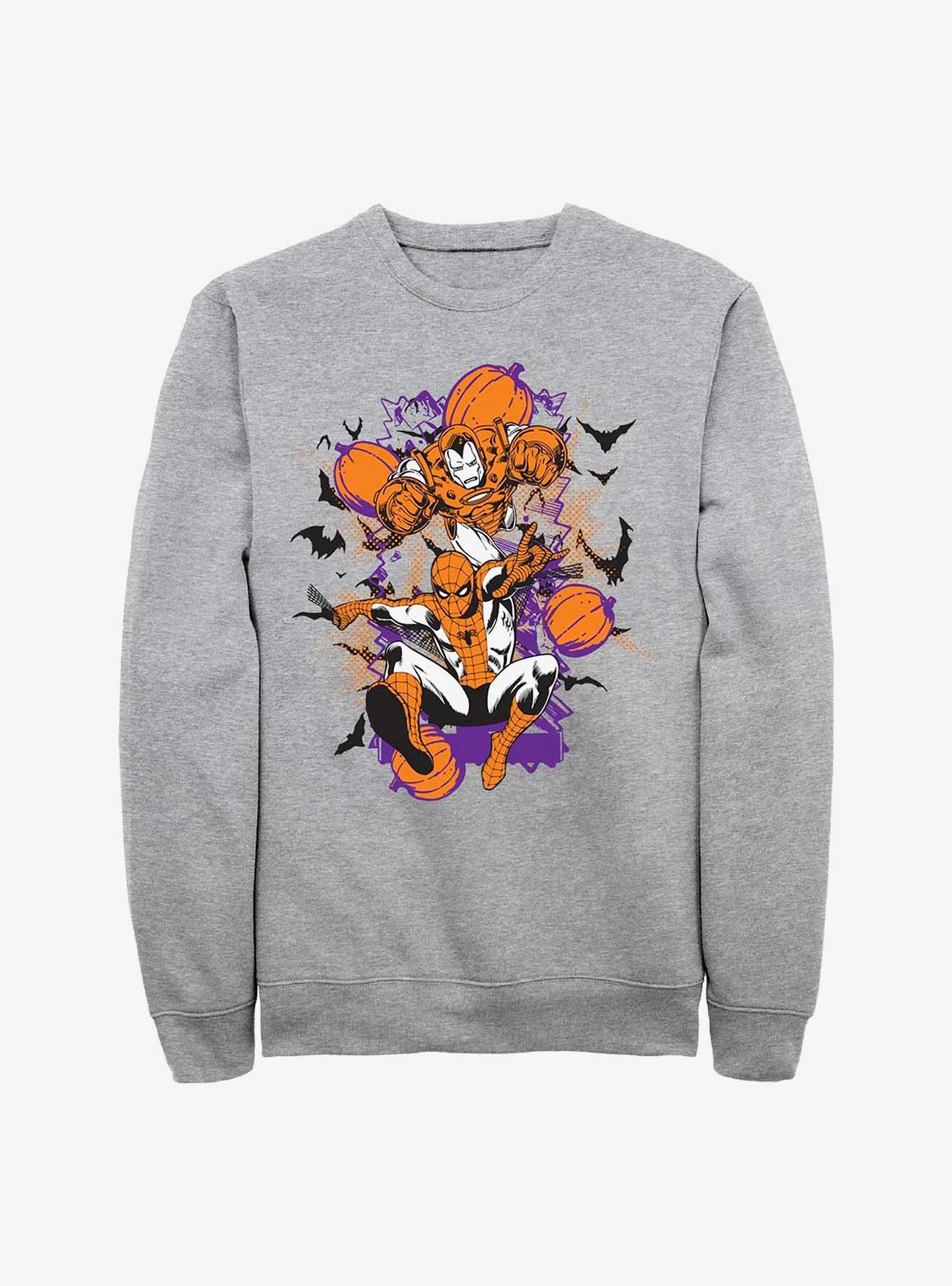 Marvel Iron Man & Spider-Man Pumpkins Sweatshirt, , hi-res