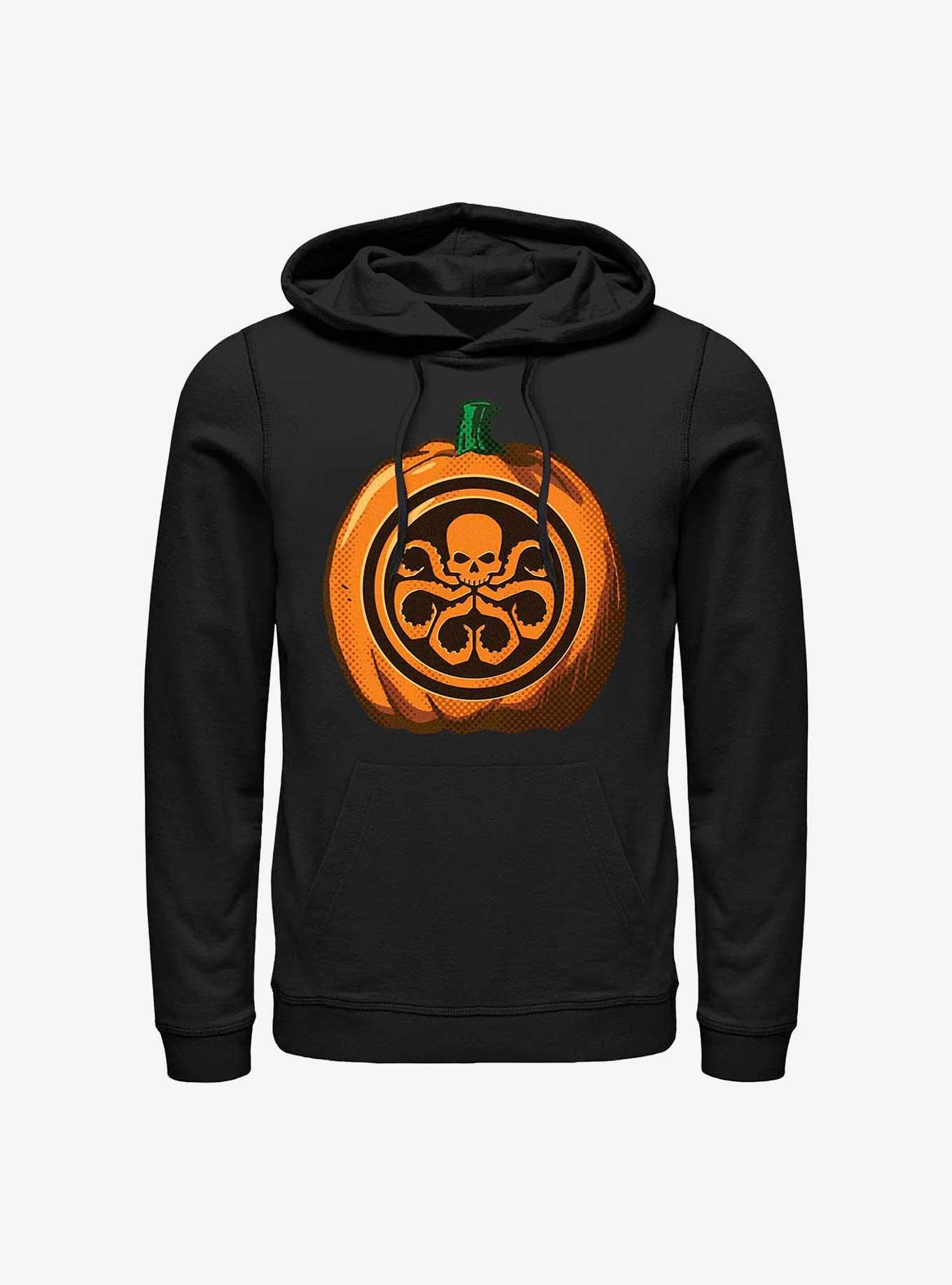 Marvel Hydra Skull Pumpkin Logo Hoodie, , hi-res