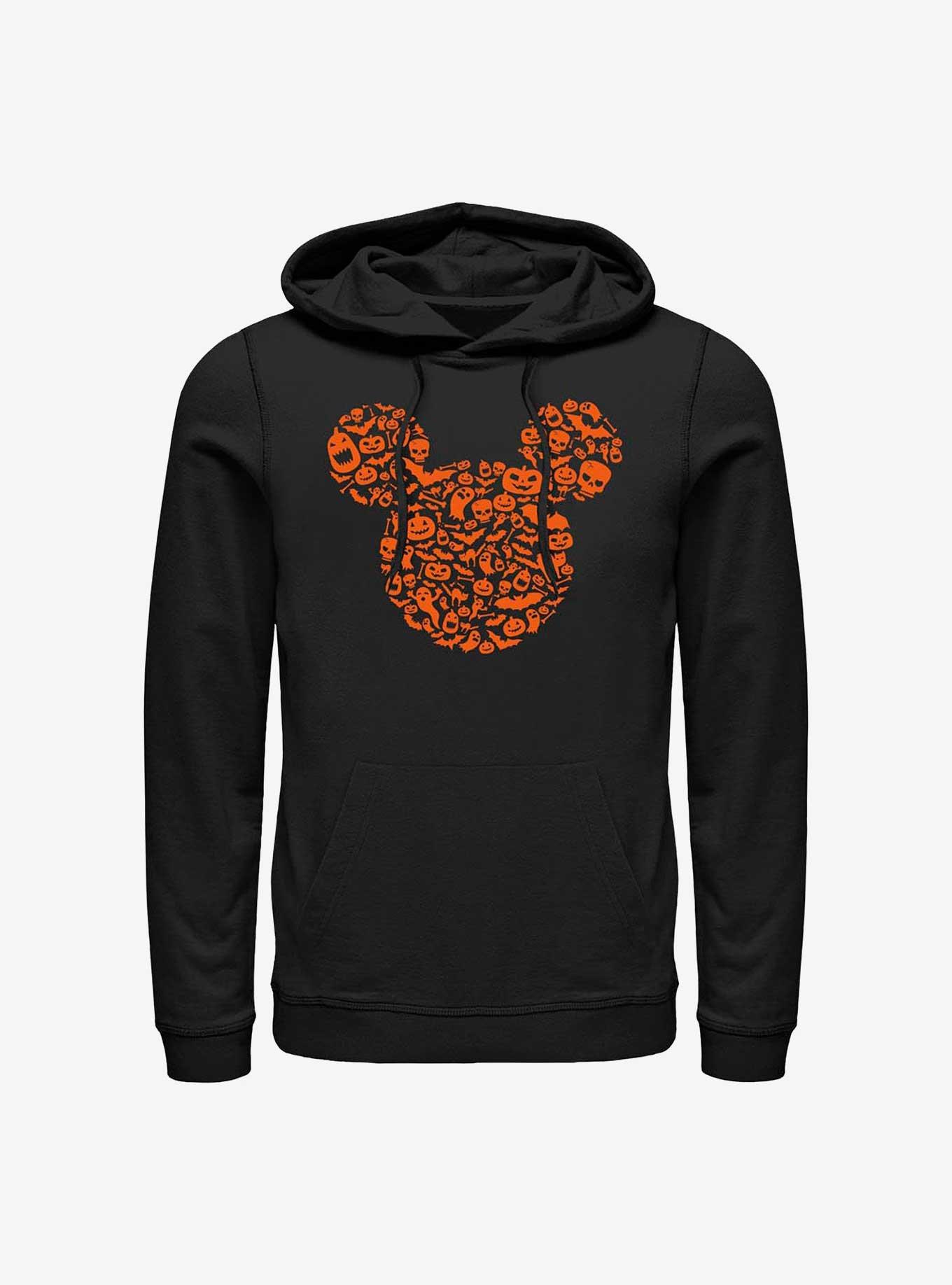 Disney Mickey Mouse Ears Halloween Icons Hoodie, BLACK, hi-res