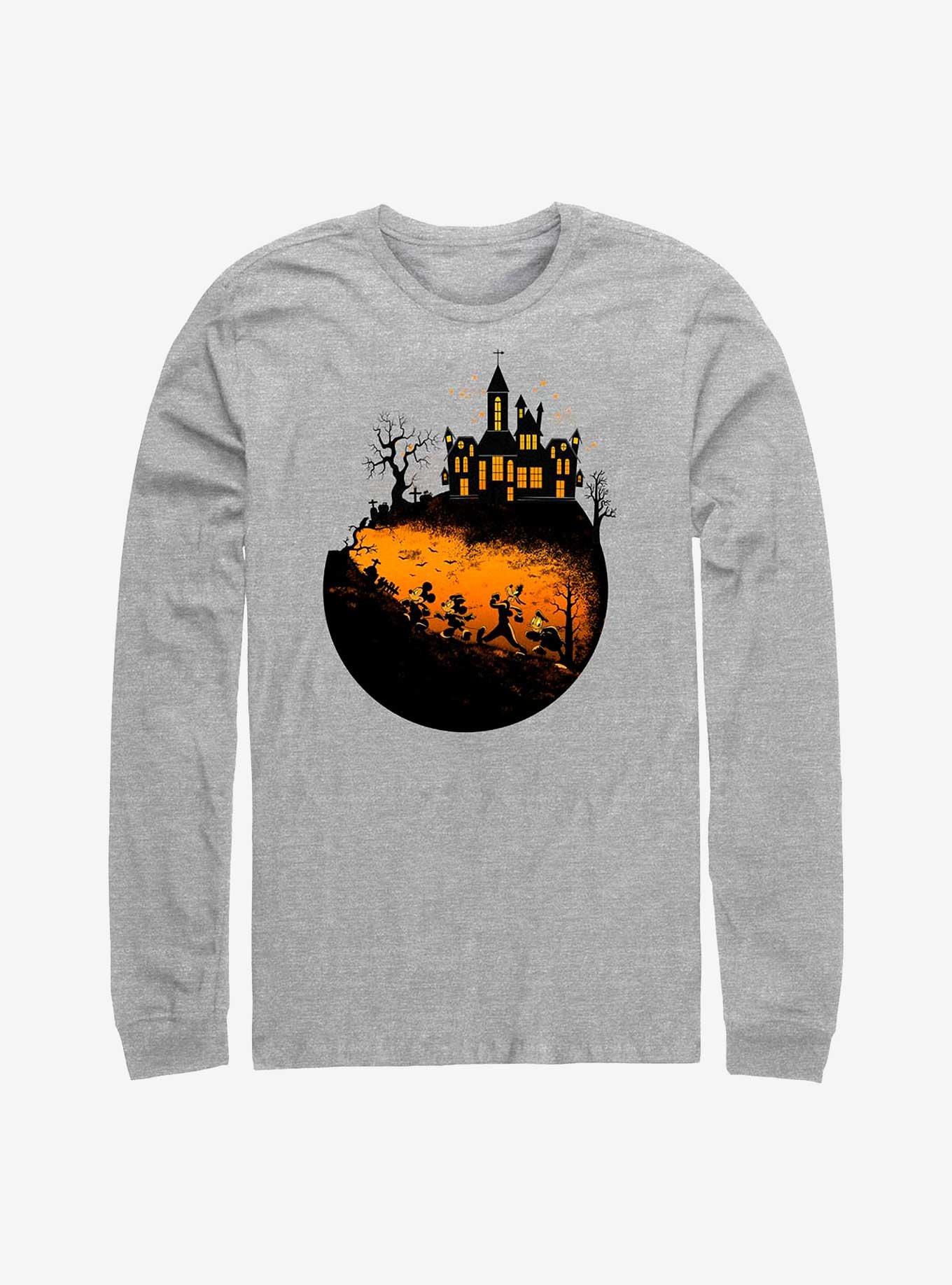 Disney Mickey Mouse Haunted Halloween Long-Sleeve T-Shirt, , hi-res