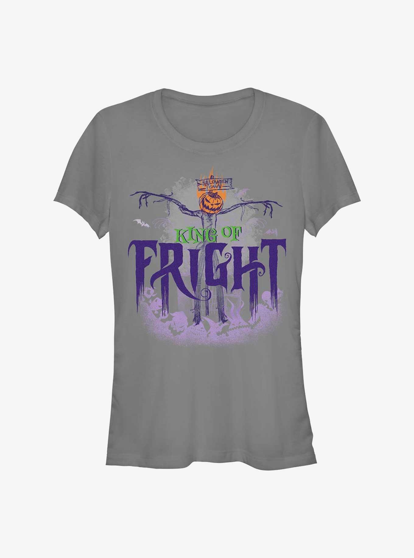 The Nightmare Before Christmas King Of Fright Girls T-Shirt, CHARCOAL, hi-res