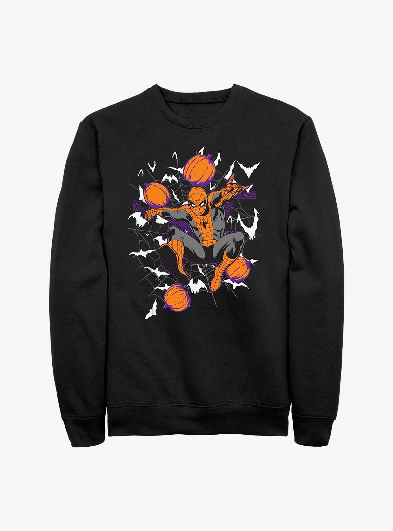 Marvel Spider-Man Spidey Webs Sweatshirt, BLACK, hi-res