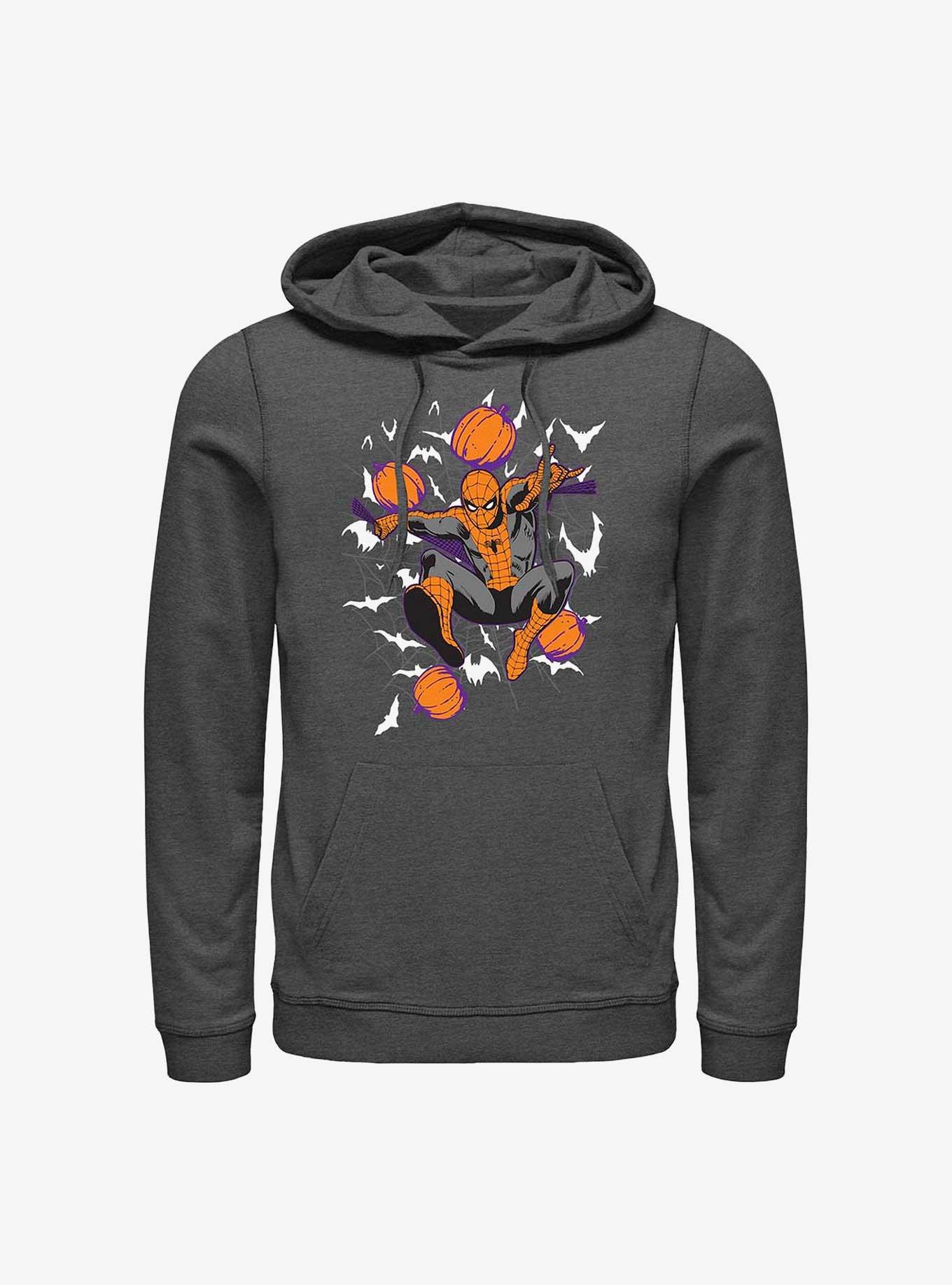 Marvel Spider-Man Spidey Webs Hoodie, CHAR HTR, hi-res